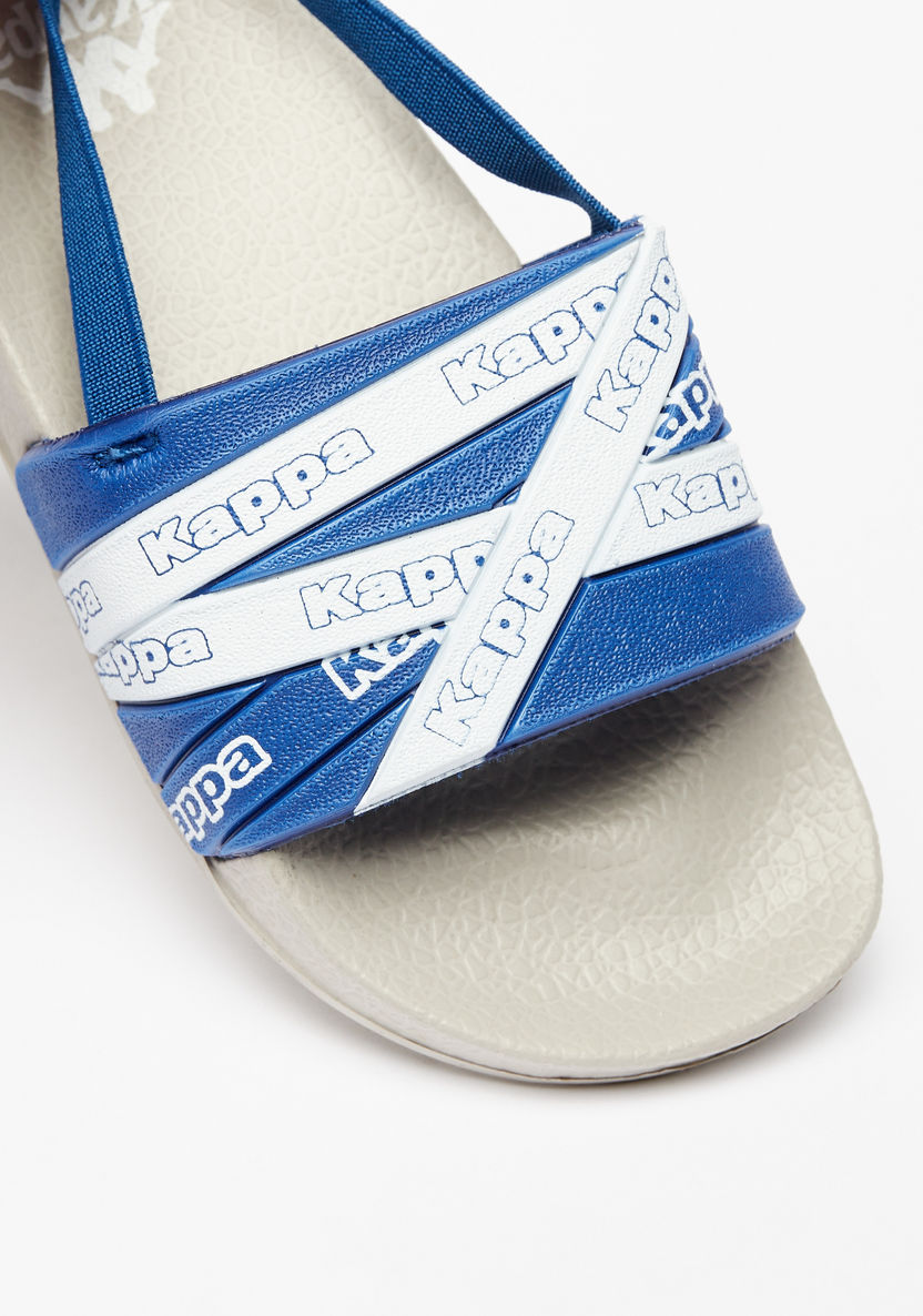 Kappa Boys' Logo Print Slip-On Slide Slippers-Boy%27s Flip Flops & Beach Slippers-image-3