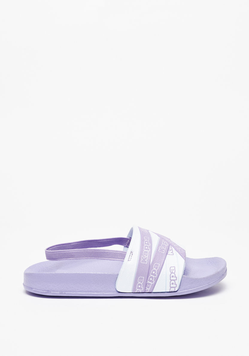 Kappa Girls' Logo Print Slip-On Slide Slippers-Girl%27s Flip Flops & Beach Slippers-image-2