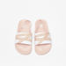Kappa Girls' Logo Print Slip-On Slide Slippers-Girl%27s Flip Flops & Beach Slippers-thumbnail-0
