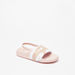 Kappa Girls' Logo Print Slip-On Slide Slippers-Girl%27s Flip Flops & Beach Slippers-thumbnailMobile-1