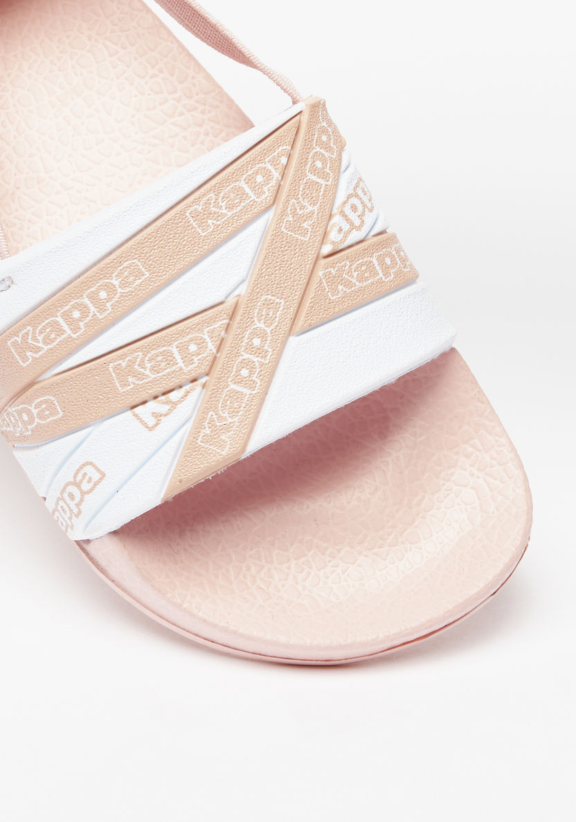 Kappa Girls' Logo Print Slip-On Slide Slippers-Girl%27s Flip Flops & Beach Slippers-image-3