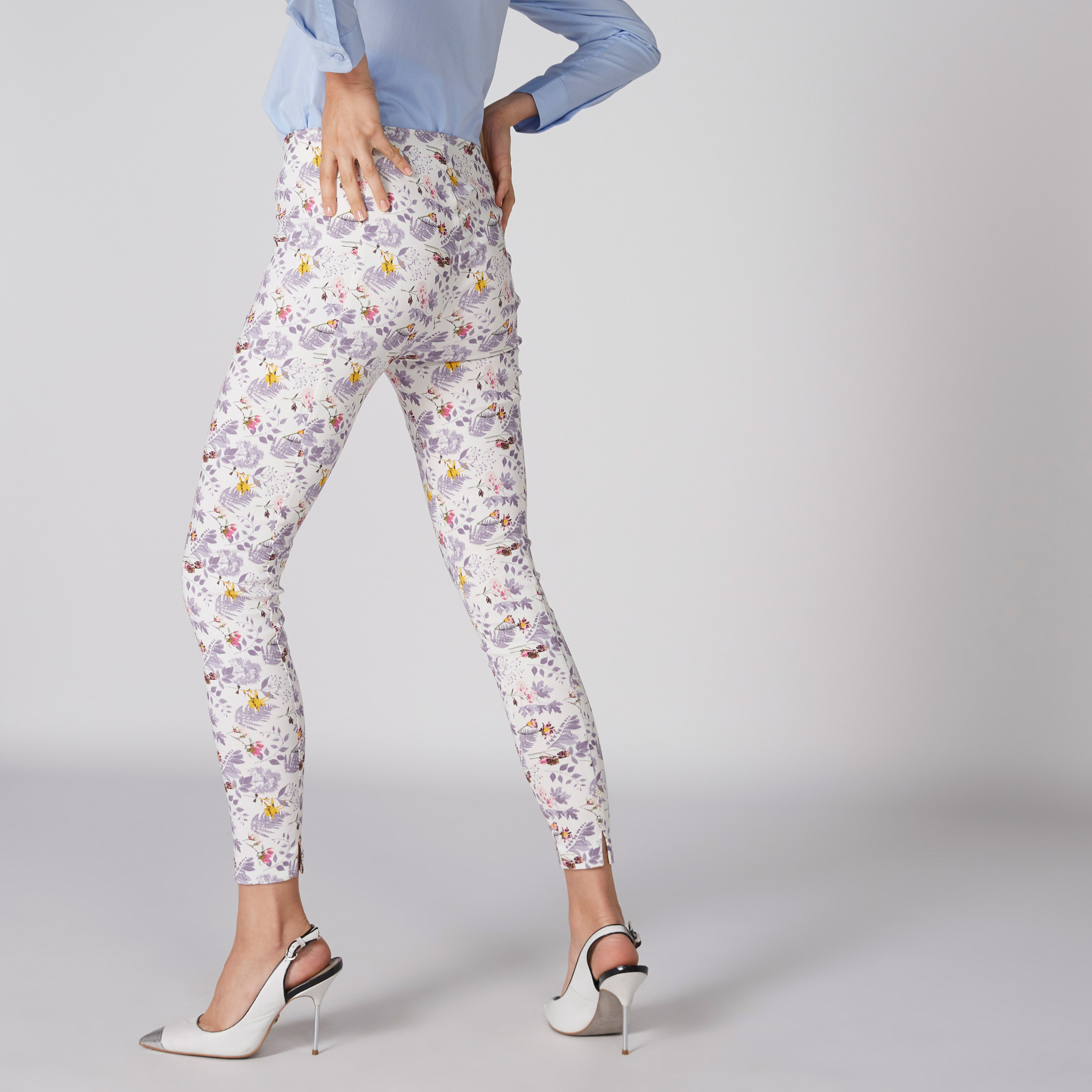 flower print jeggings