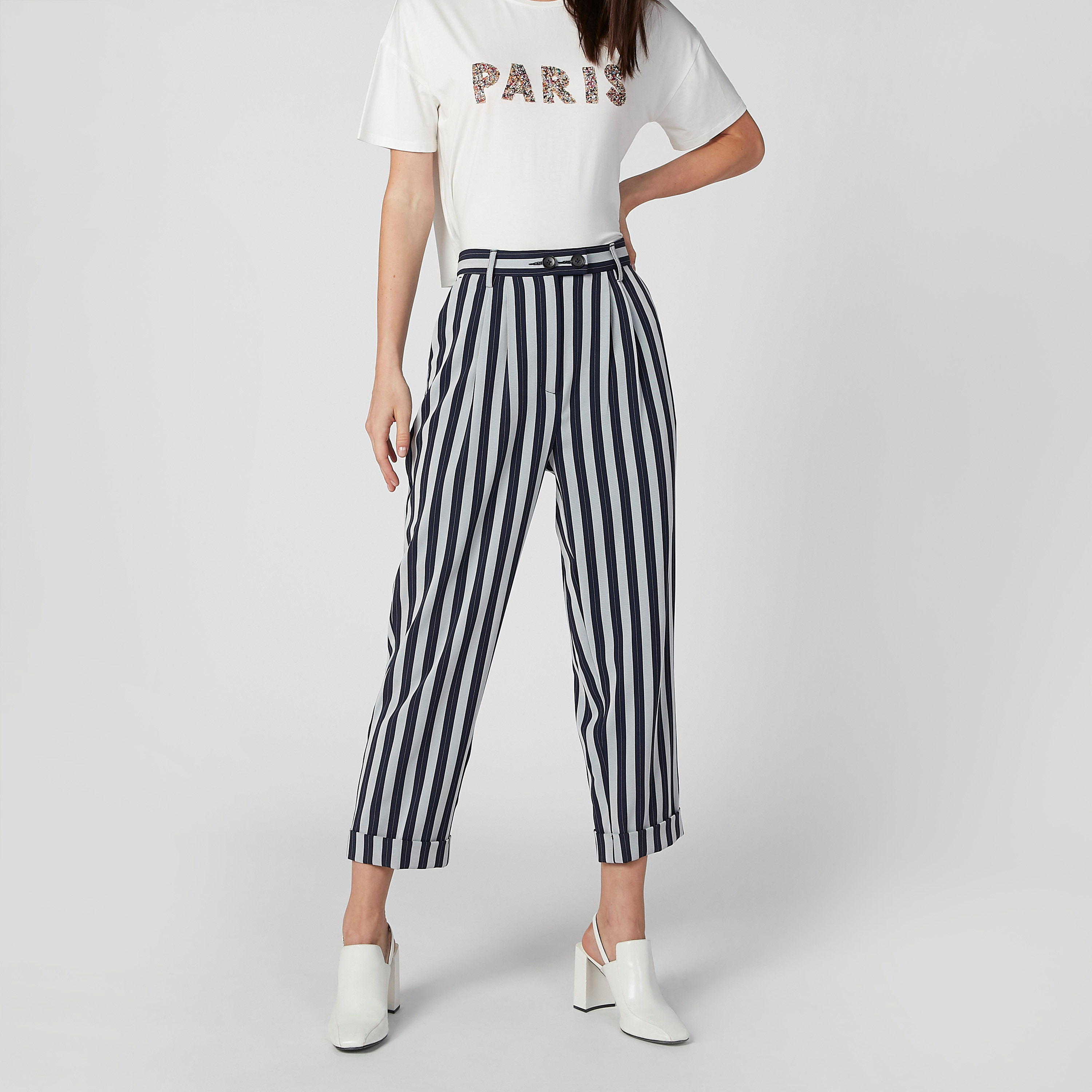 Striped Trousers with Pocket Detail and Belt Loops-women-clothing-trousers-image-3