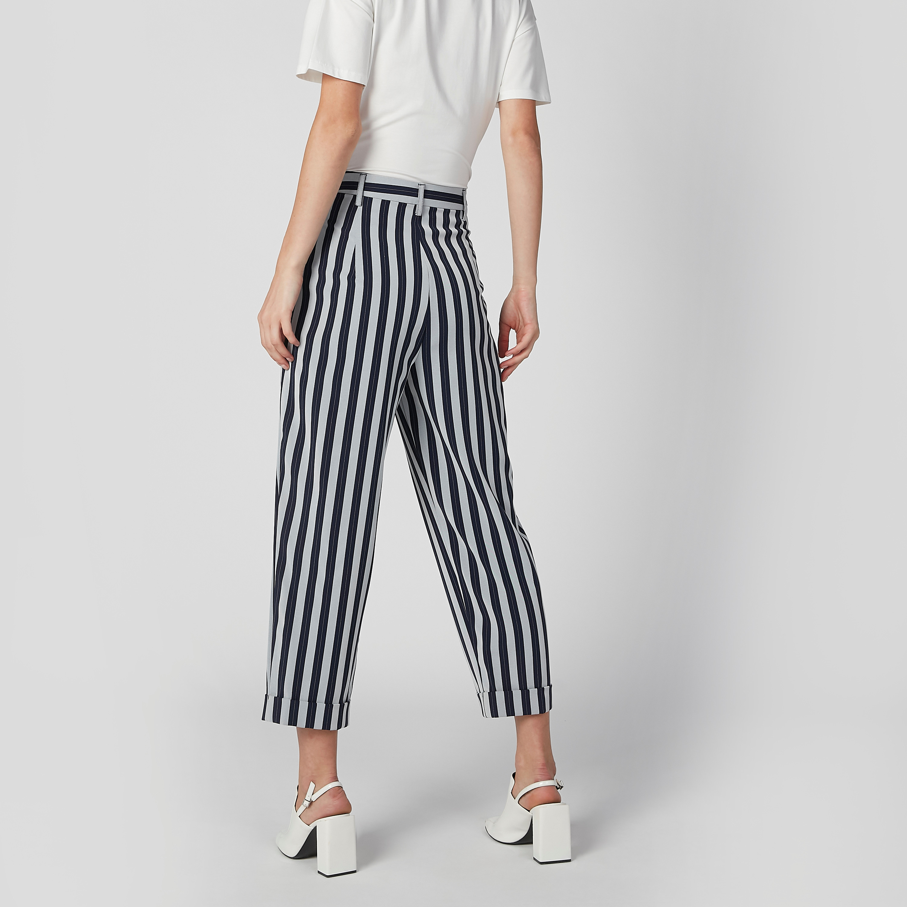 Striped Trousers with Pocket Detail and Belt Loops-women-clothing-trousers-image-5