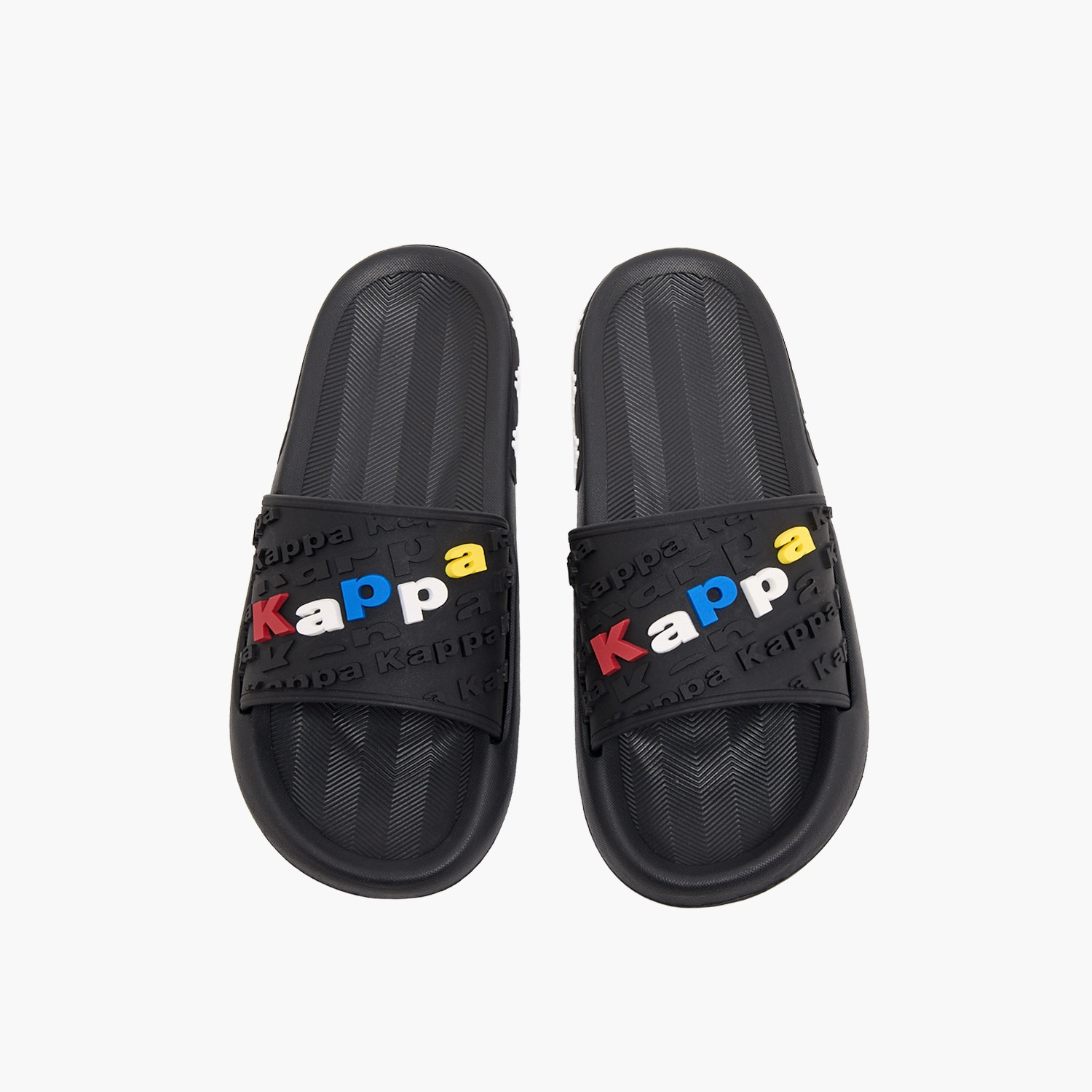 Kappa Boys Logo Embossed Slides-boys-shoes-sandals-image-1