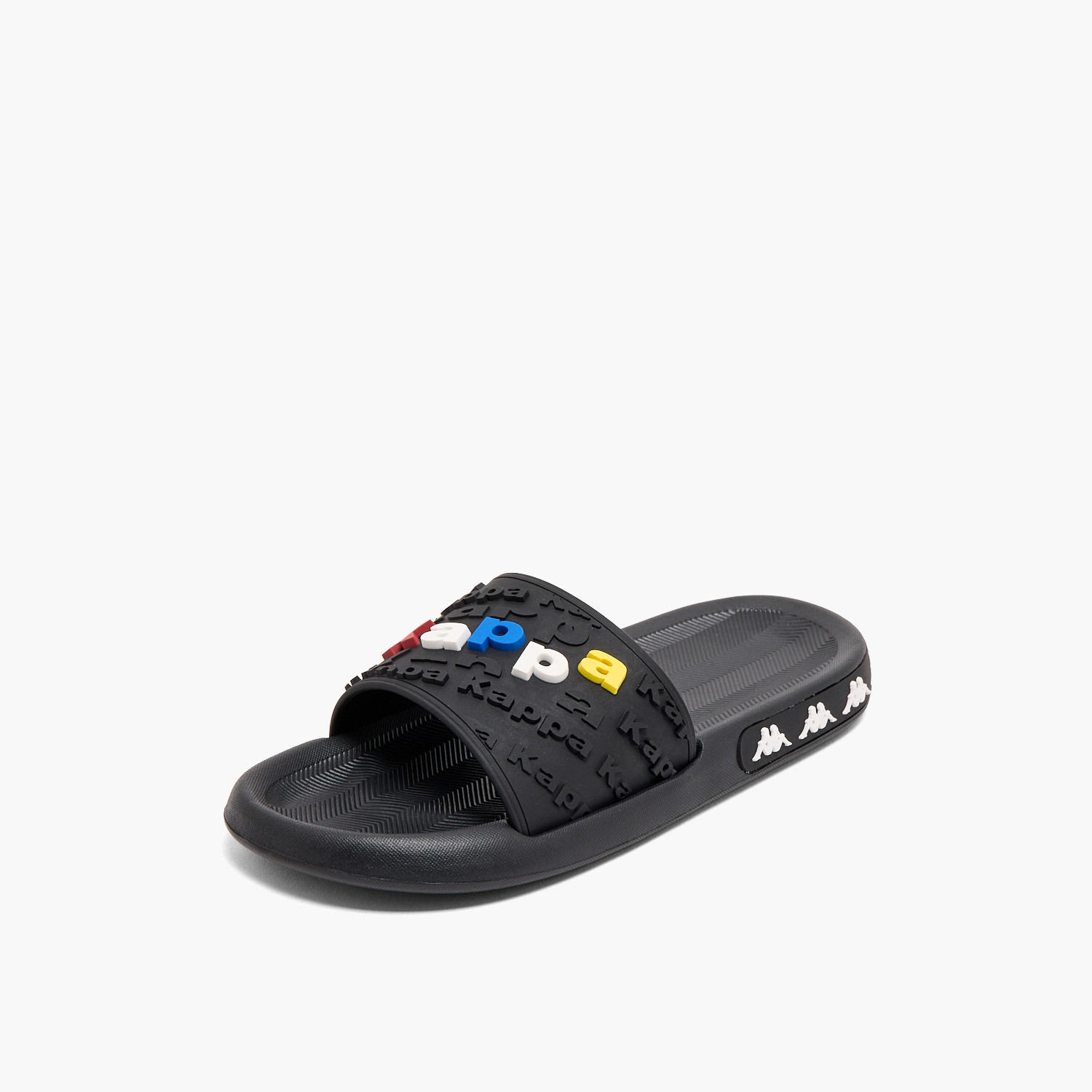 Kappa Boys Logo Embossed Slides-boys-shoes-sandals-image-3