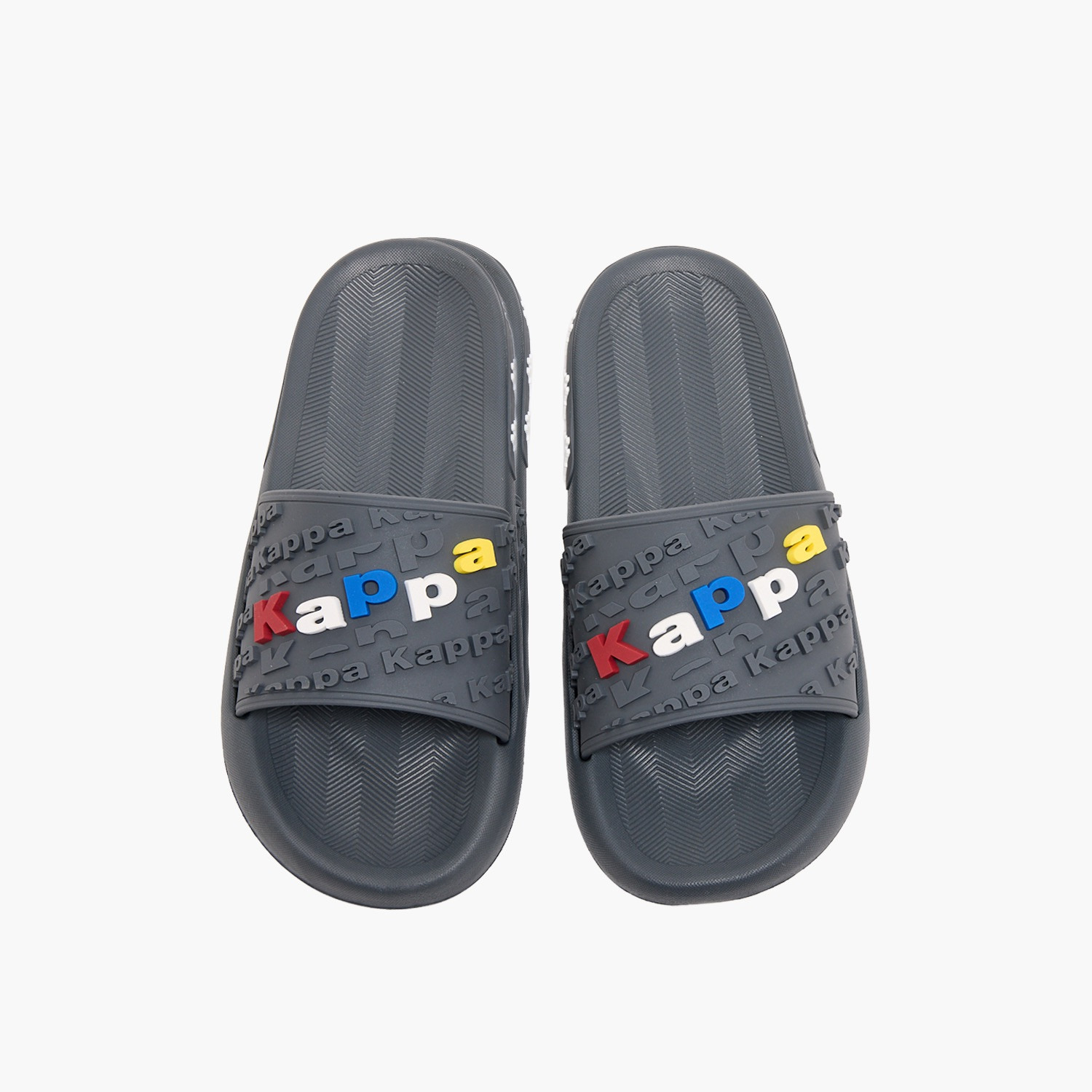 Kappa Boys Logo Embossed Slides-boys-shoes-sandals-image-1