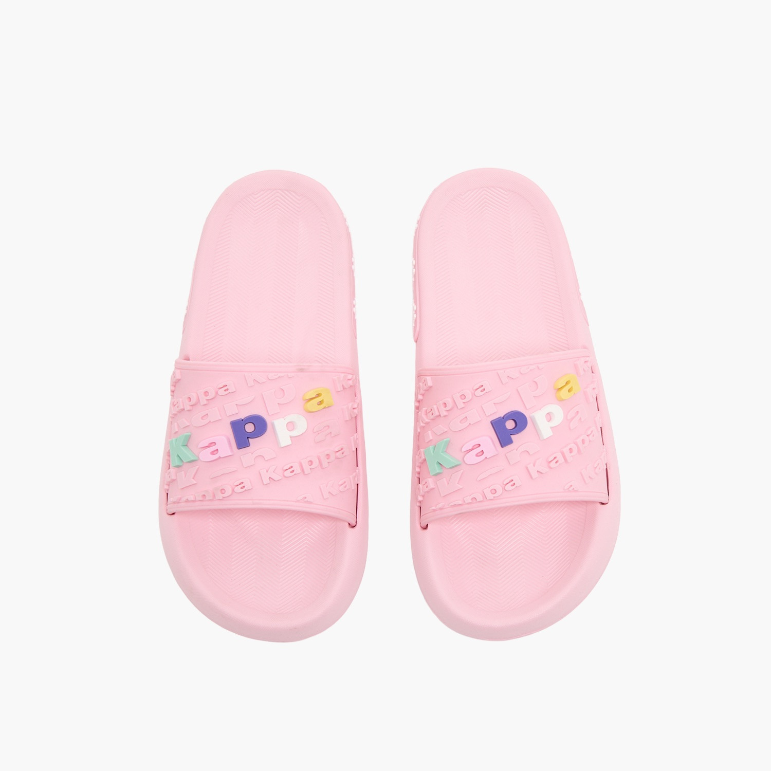Kappa Girls Logo Embossed Slides-girls-shoes-sandals-image-1