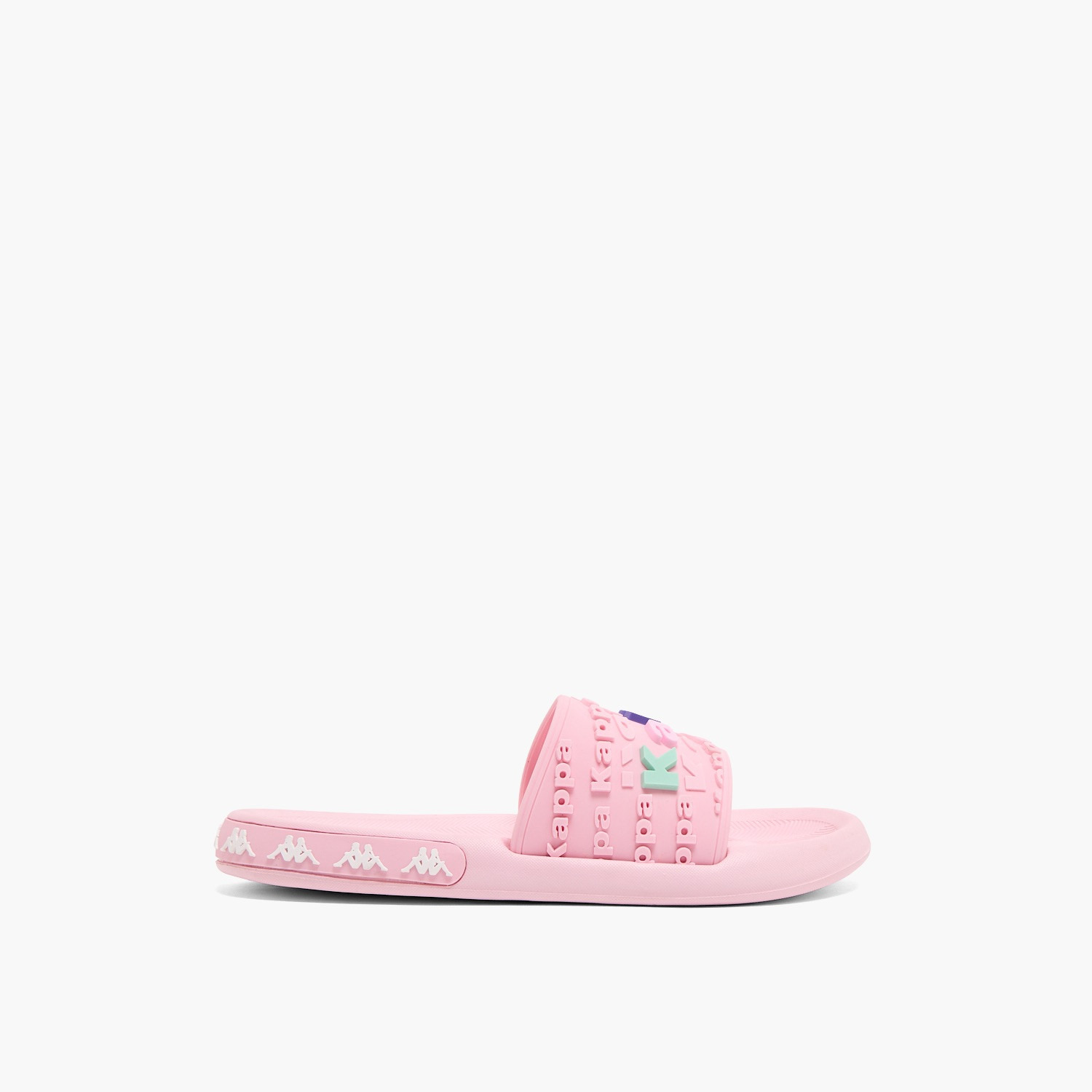 Kappa Girls Logo Embossed Slides-girls-shoes-sandals-image-2