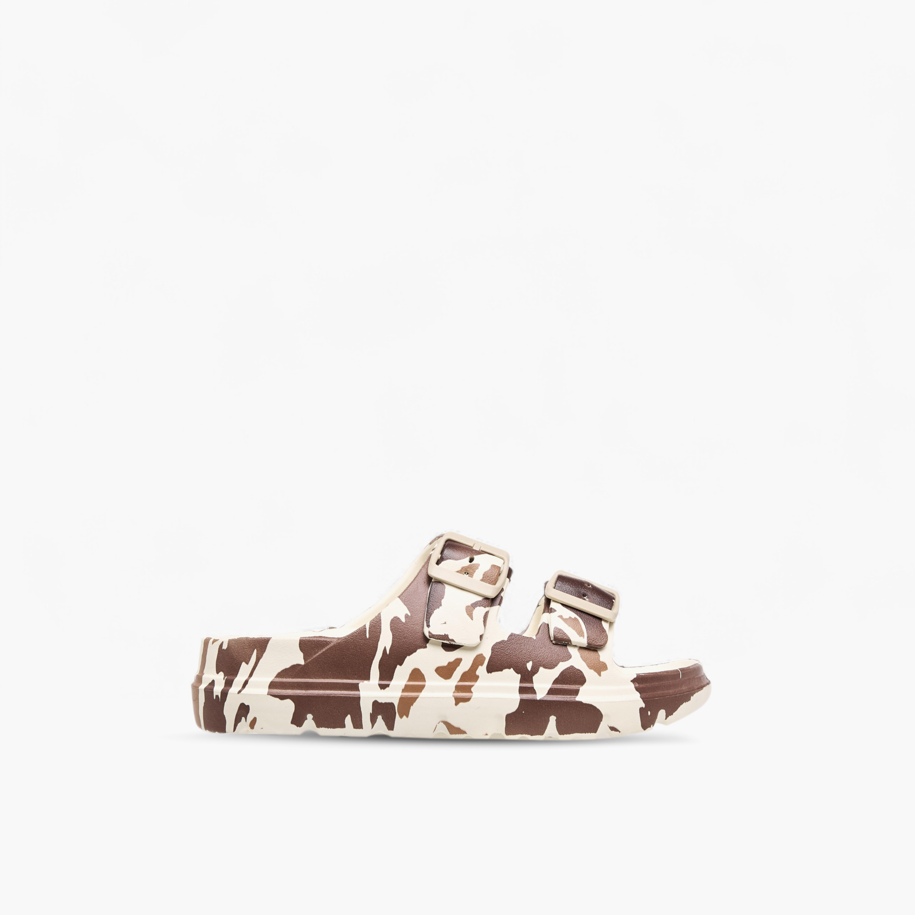 Celeste Women's Animal Print Dual Buckle Slides-women-shoes-flipflopsandslides-image-2