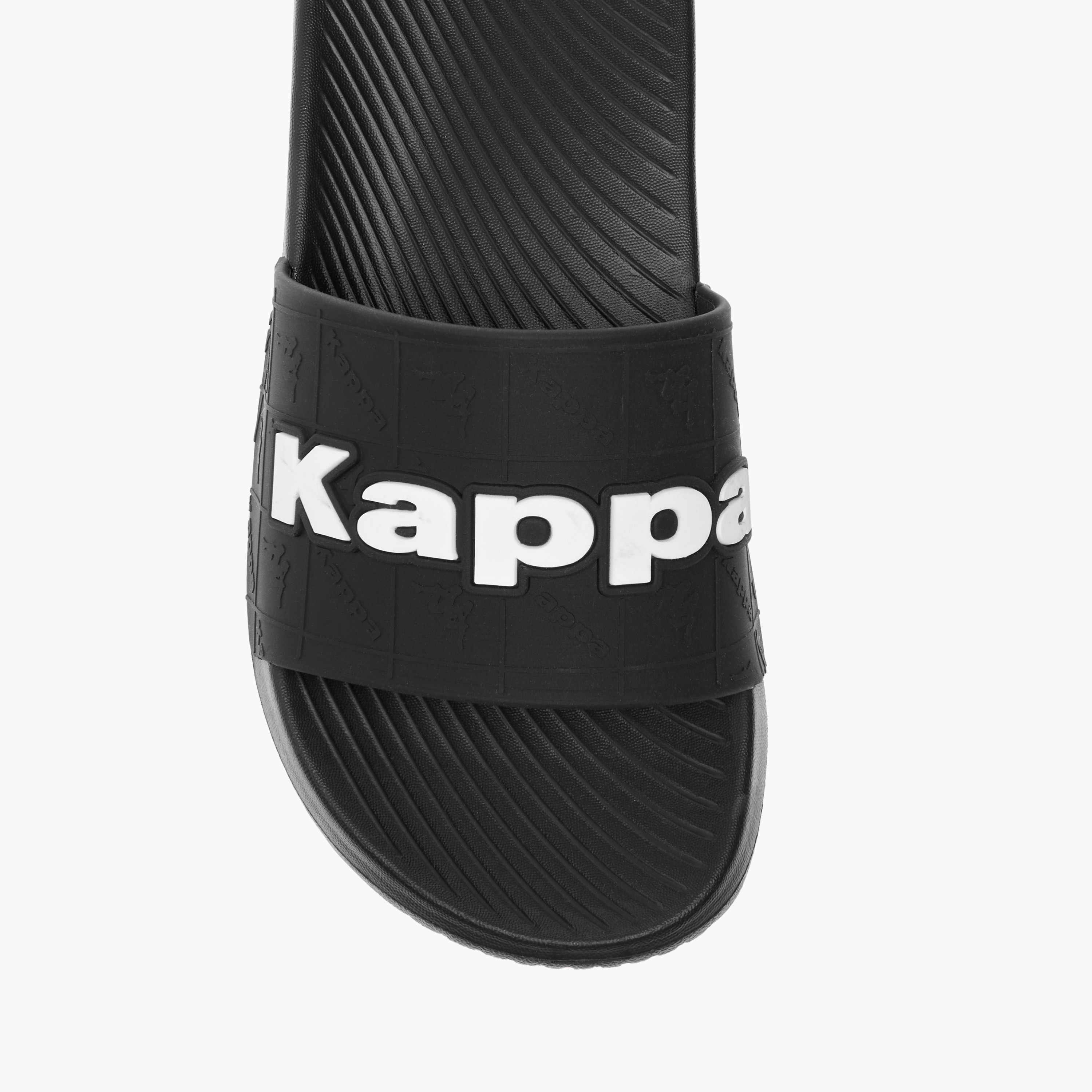 Kappa Boys' Logo Embossed Slip-On Slides-boys-shoes-flipflopsandslides-image-3