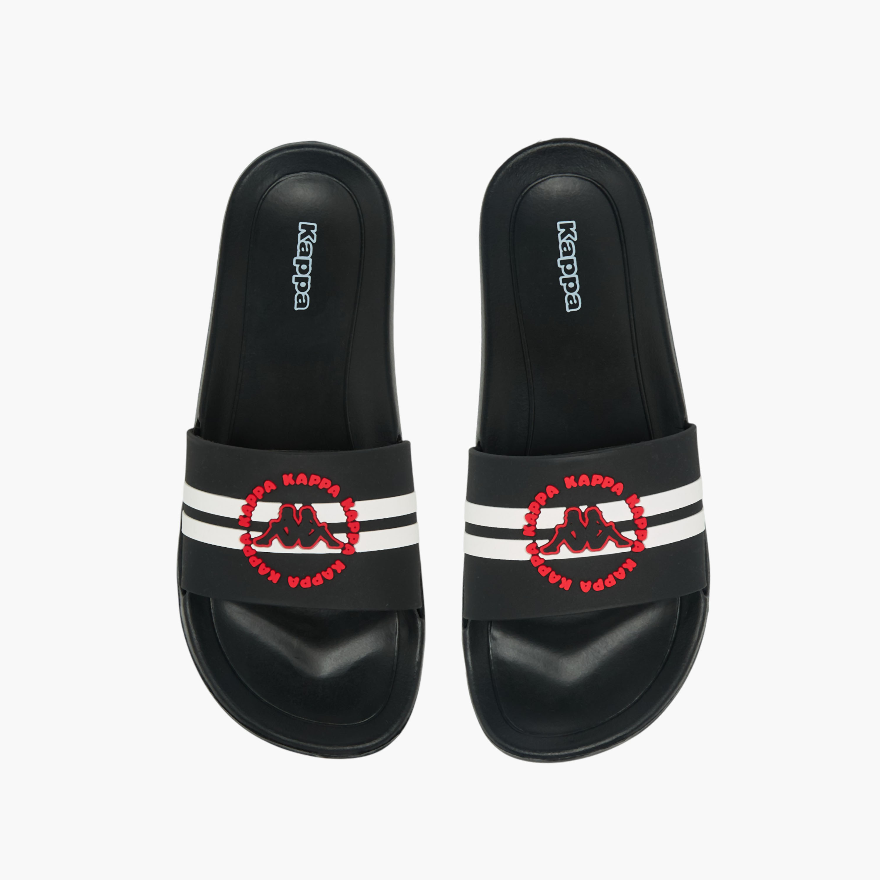Kappa Boys Logo Detail Slides-boys-shoes-flipflopsandslides-image-1