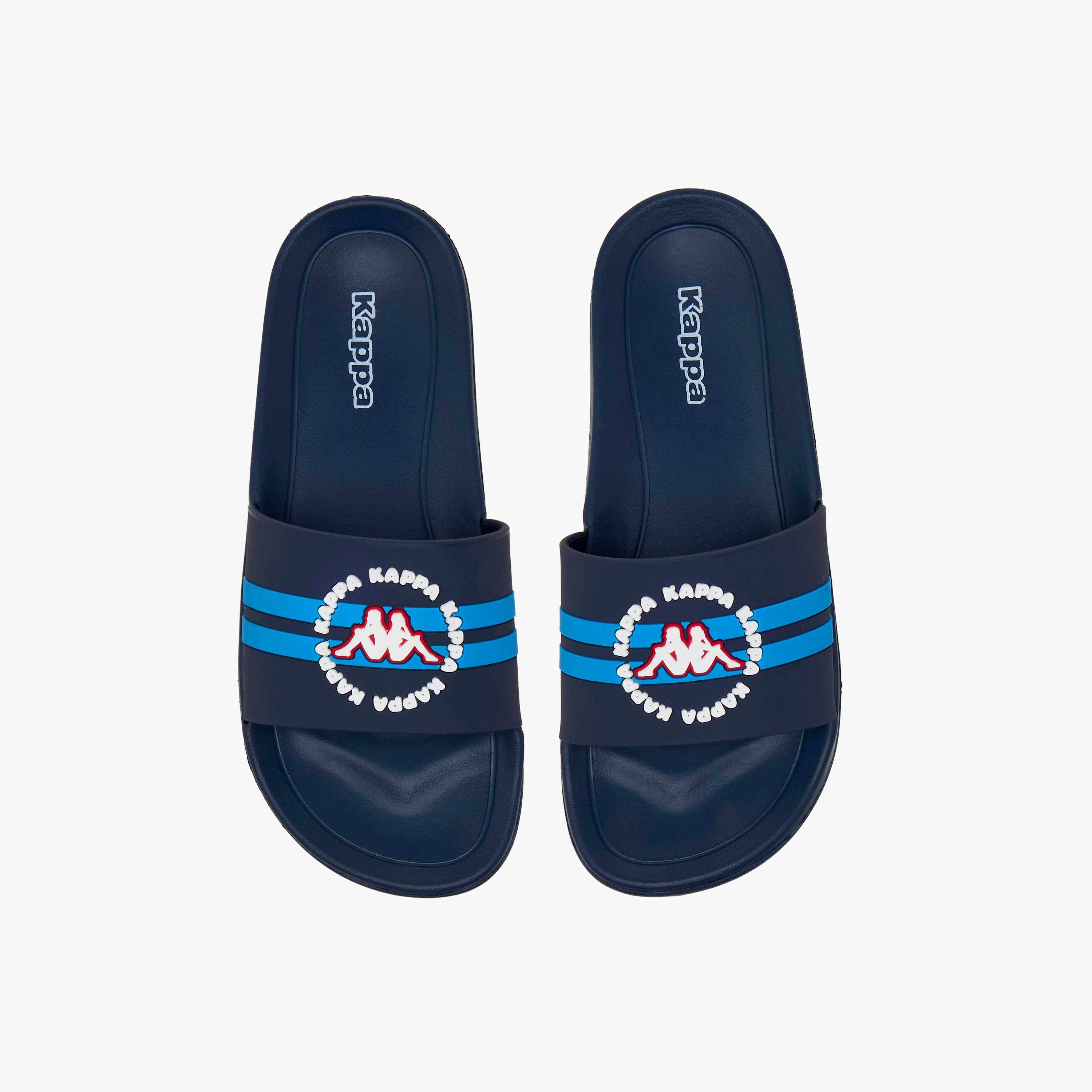 Kappa Boys Logo Detail Slides-boys-shoes-flipflopsandslides-image-1