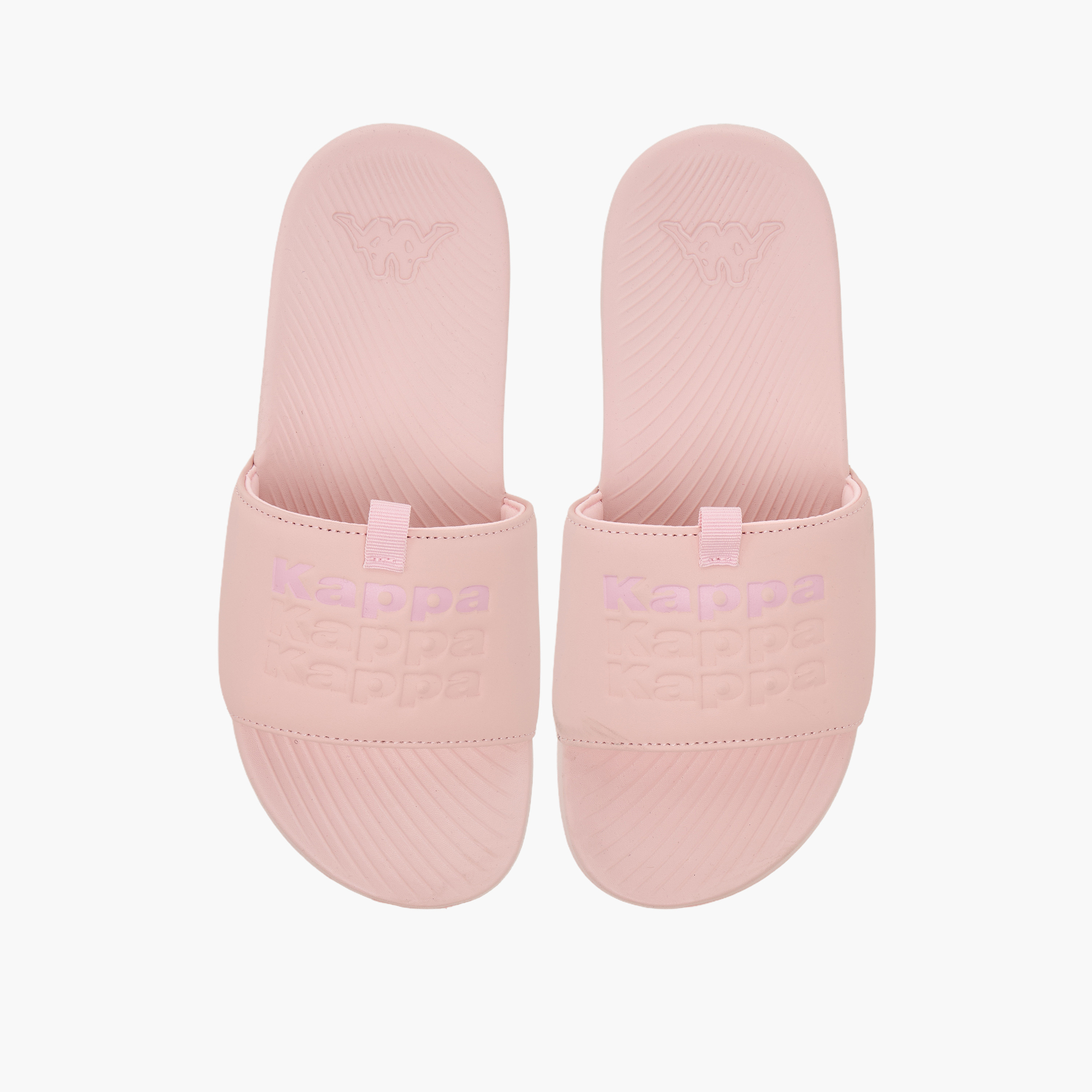 Kappa Women Logo Embossed Slides-women-shoes-flats-slides-image-1