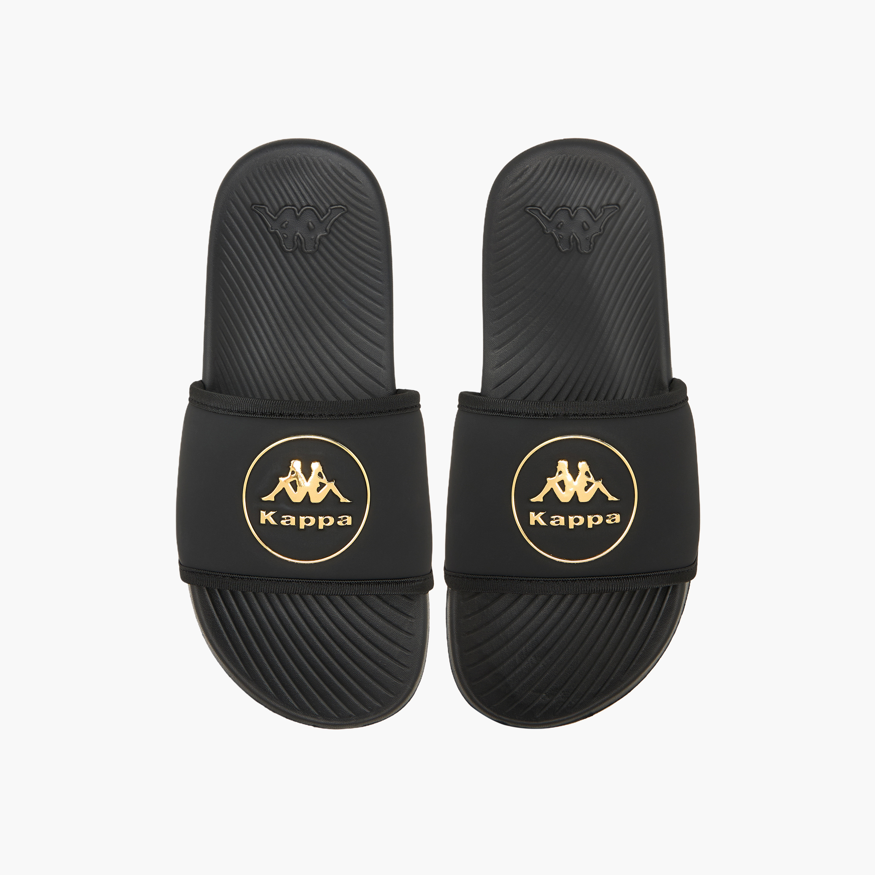 Kappa Boys Logo Print Slides-boys-shoes-flipflopsandslides-image-1