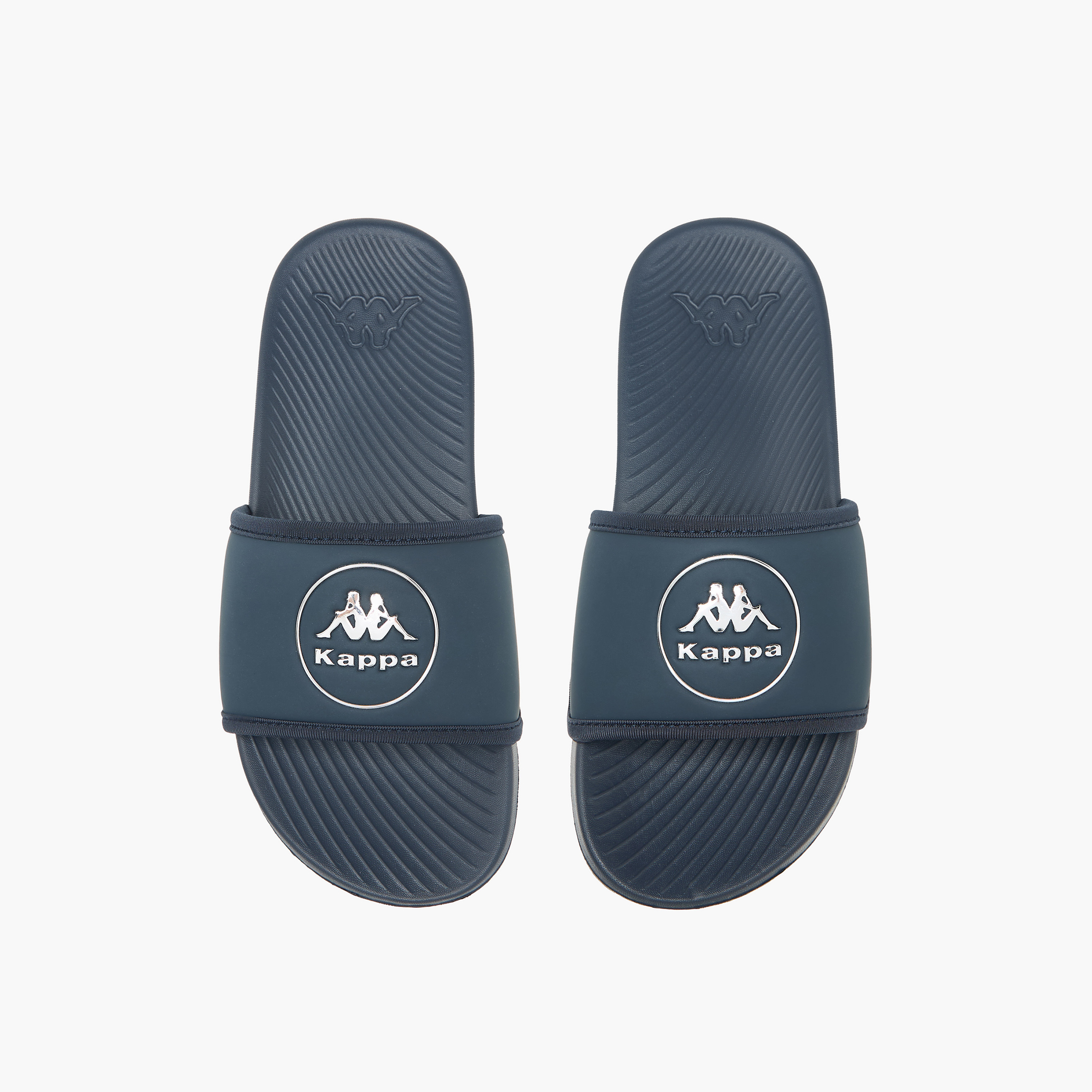 Kappa Boys Logo Print Slides-boys-shoes-flipflopsandslides-image-1