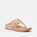 Le Confort Cutout Detail Slip-On Sandals with Flatform Heels-Women%27s Flat Sandals-thumbnail-1