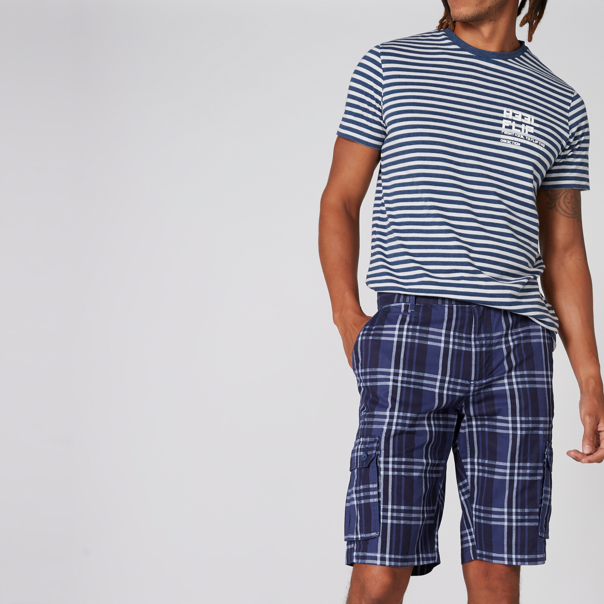 Men's chequered sale shorts