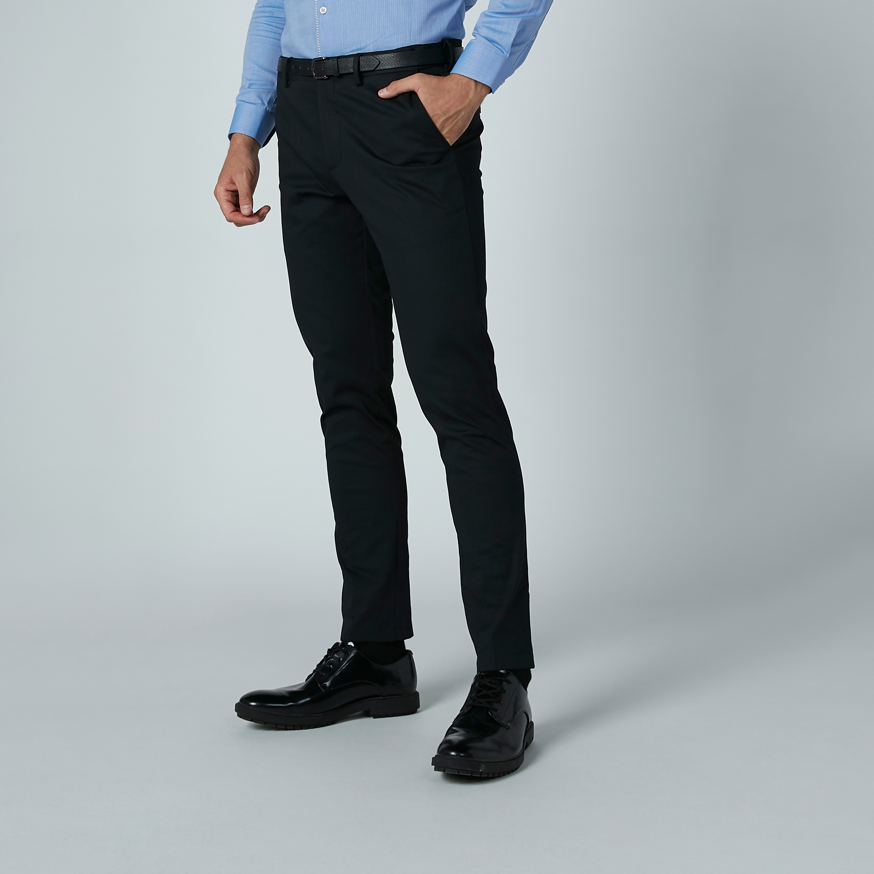 Basic pants with belt loops - Black | Guts & Gusto
