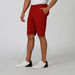 Slim Fit Sustainable Plain Mid Waist Shorts with Pocket Detail-Shorts-thumbnail-3