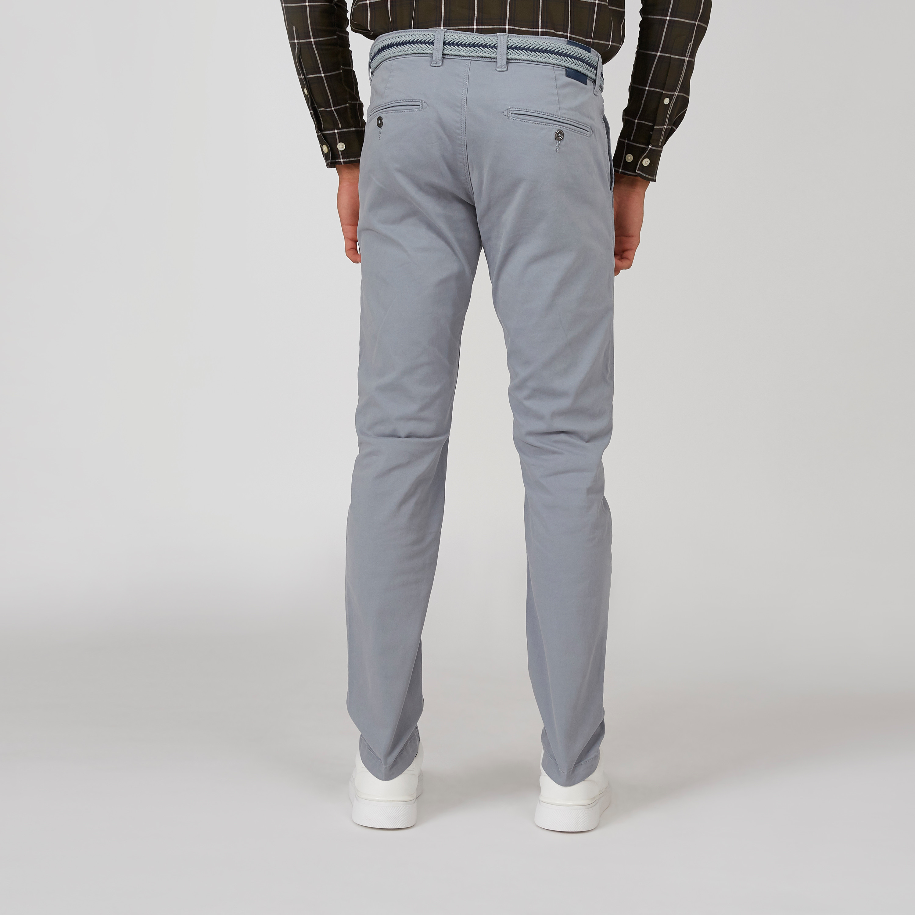 بنطلون شينو سادة طويل بجيوب وحلقات للحزام-men-clothing-bottoms-trousersandchinos-trousers-image-2