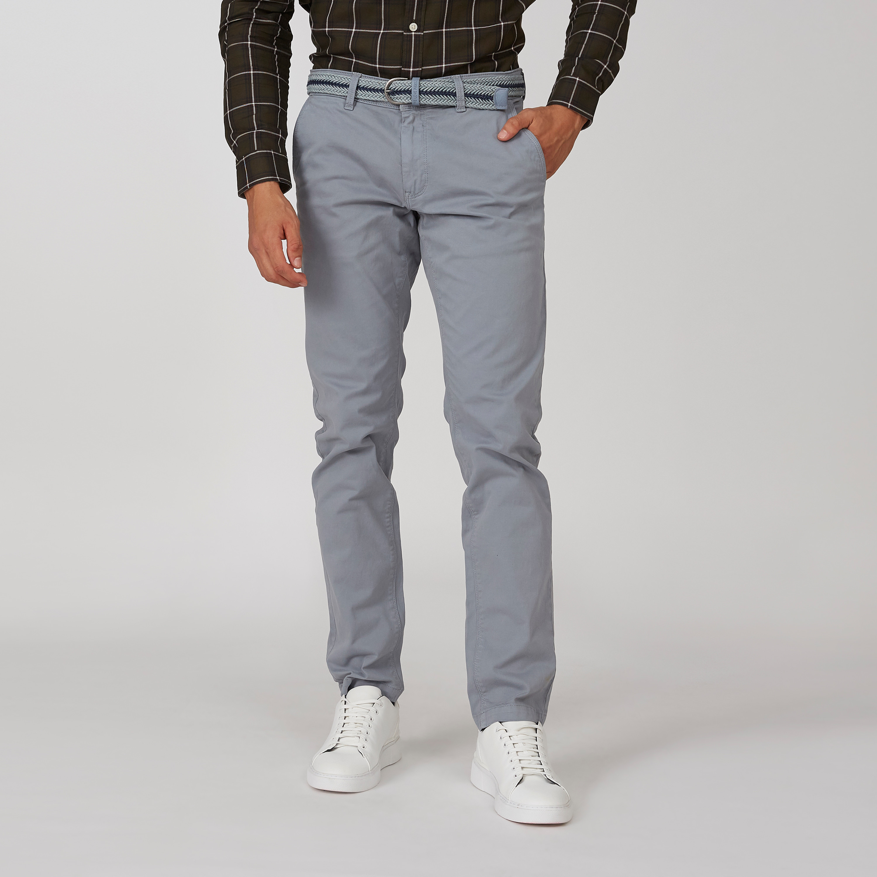 بنطلون شينو سادة طويل بجيوب وحلقات للحزام-men-clothing-bottoms-trousersandchinos-trousers-image-3