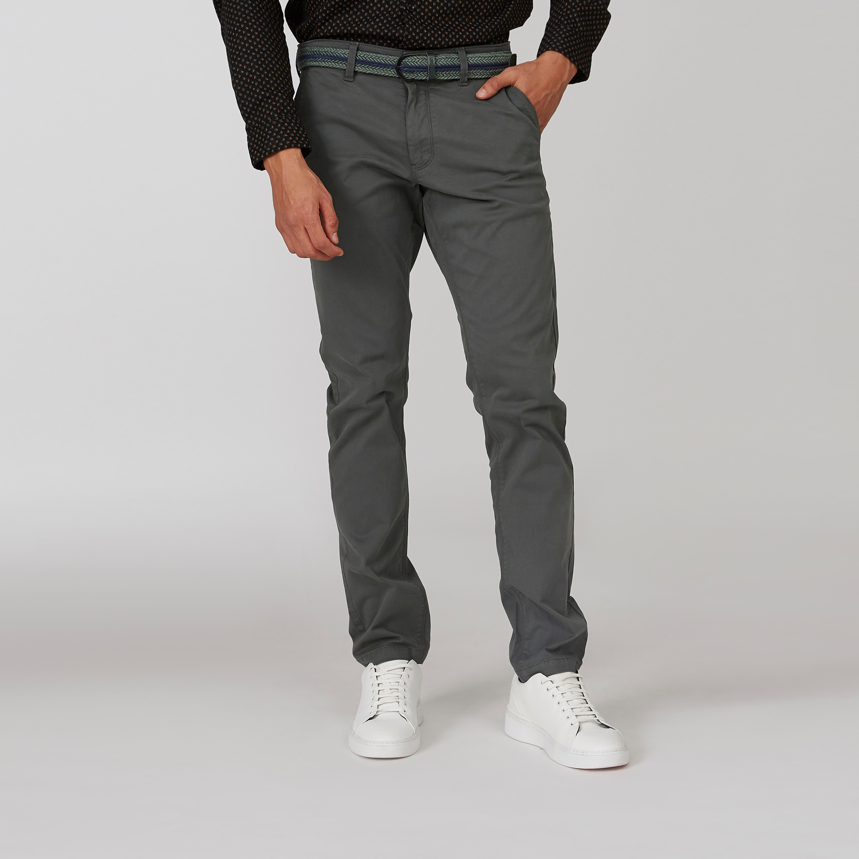 Full Length Plain Chinos with Pocket Detail and Belt Loops-men-clothing-bottoms-trousersandchinos-trousers-image-11