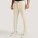 Solid Slim Fit Mid-Rise Chinos with Button Closure and Pockets-Pants-thumbnailMobile-0