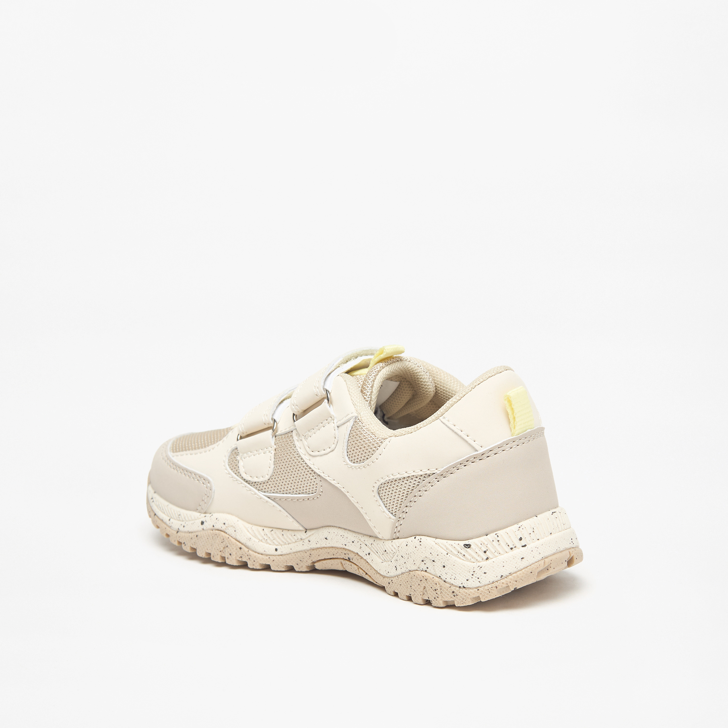 Juniors Mesh Panelled Sneakers with Hook and Loop Closure-boys-shoes-sneakers-image-2