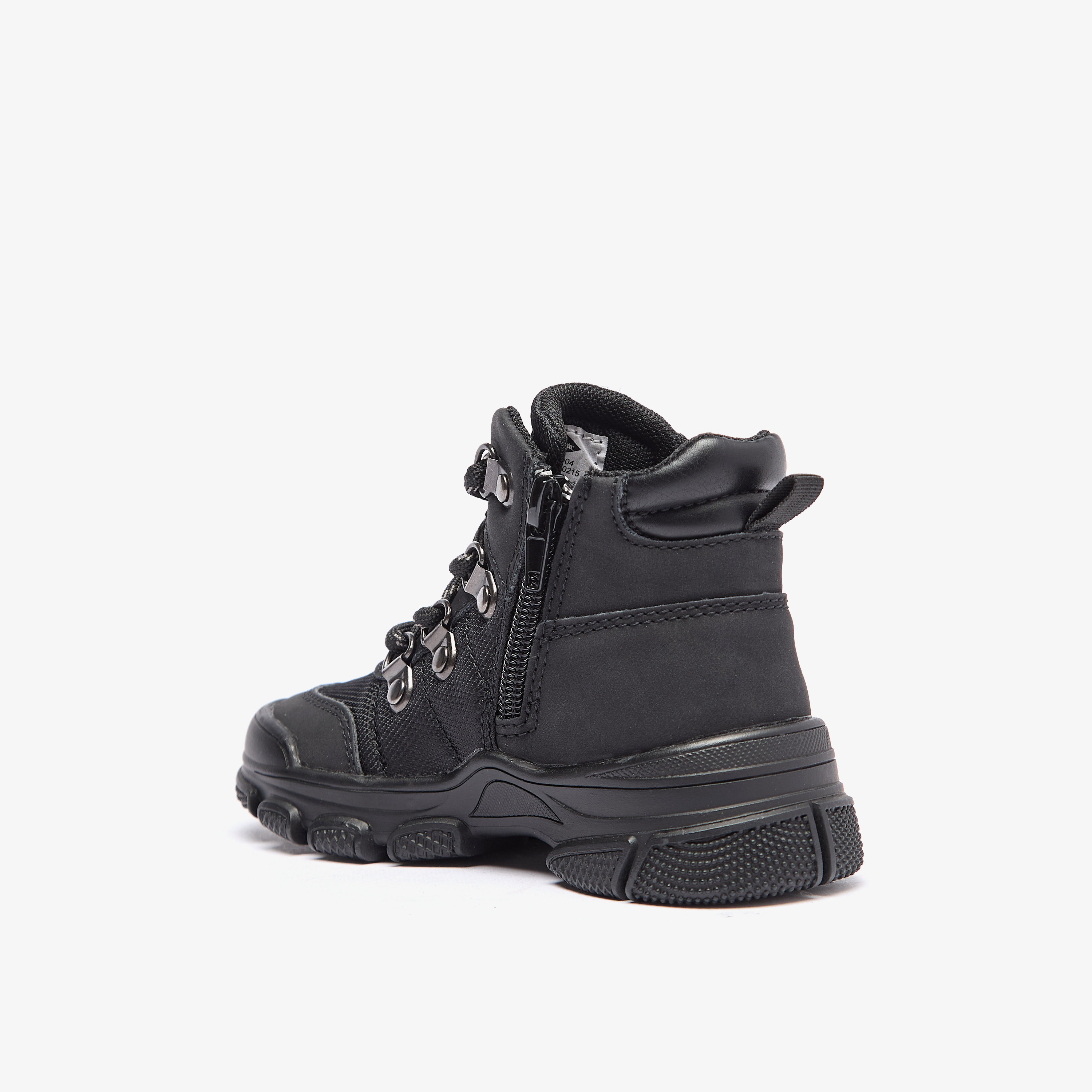 Lee Cooper Boys' Panelled Ankle Boots with Zip Closure-boys-shoes-boots-image-2
