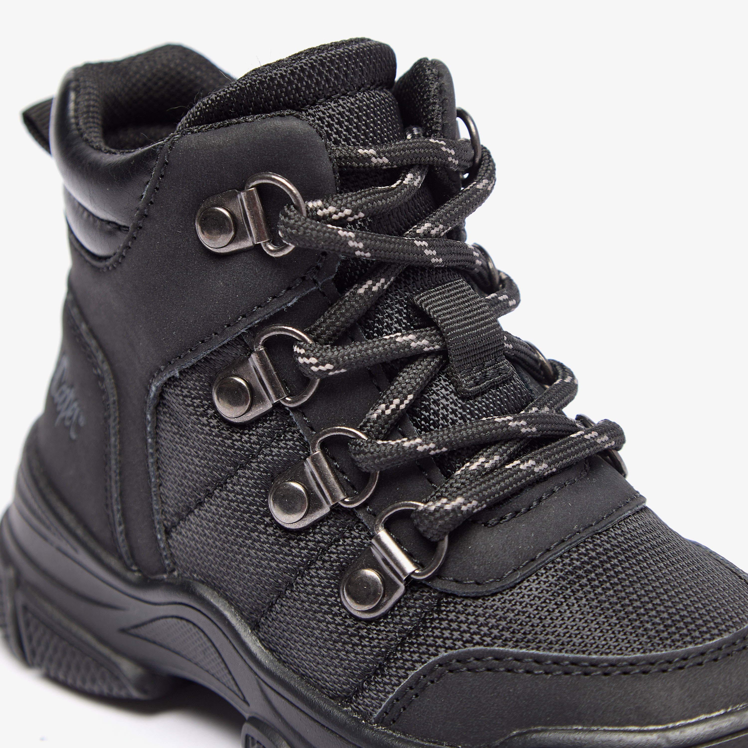 Lee Cooper Boys' Panelled Ankle Boots with Zip Closure-boys-shoes-boots-image-5
