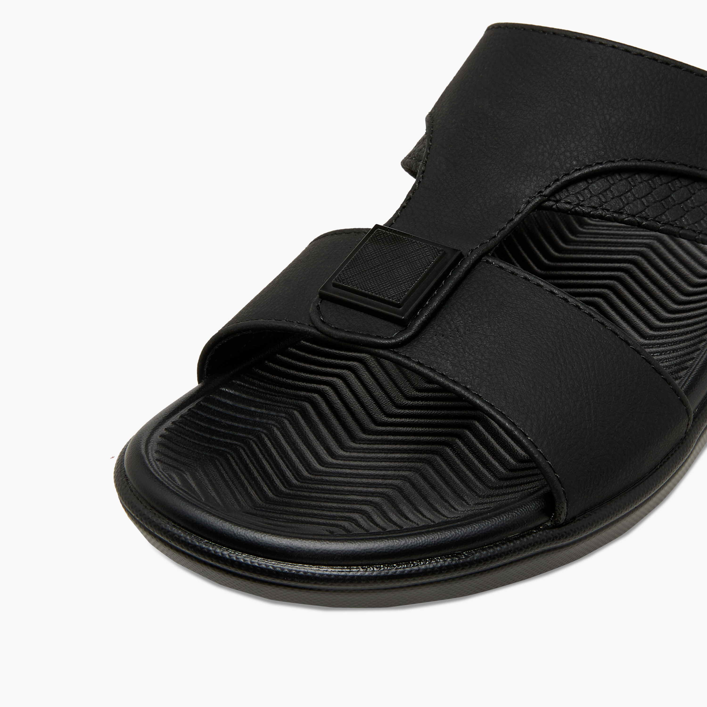 صندل عربي سادة للرجال من أل بي أل من شو إكسبريس-men-shoes-sandals-image-4