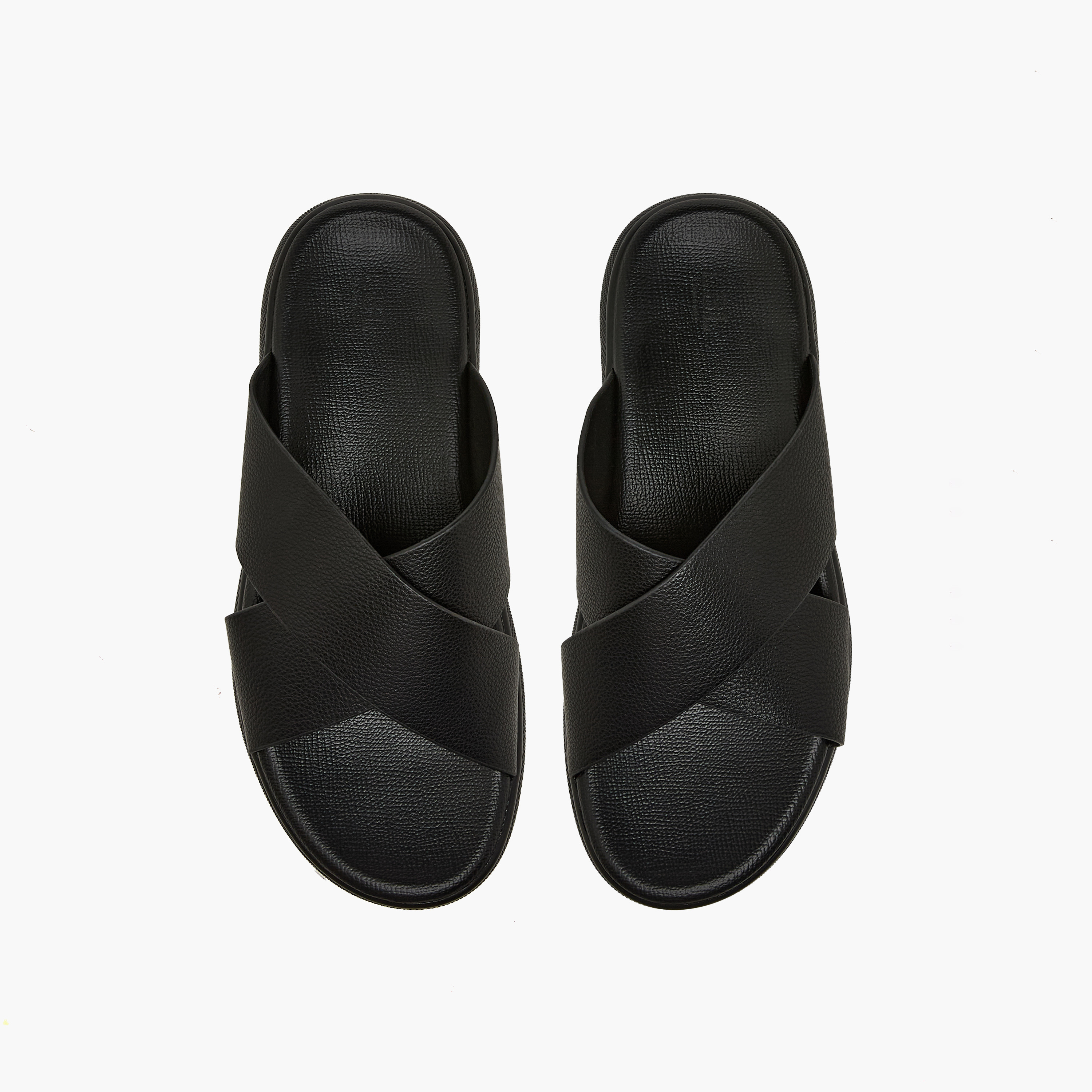 LBL by Shoexpress Men Solid Cross Strap Sandals-men-shoes-sandals-image-1