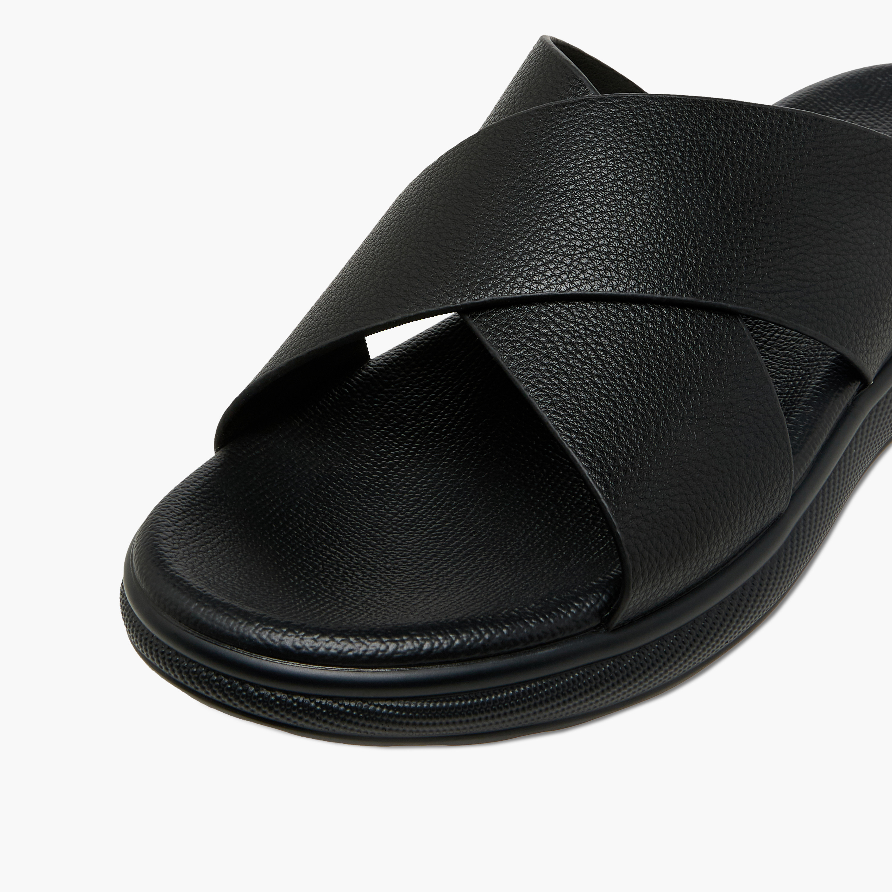 LBL by Shoexpress Men Solid Cross Strap Sandals-men-shoes-sandals-image-4