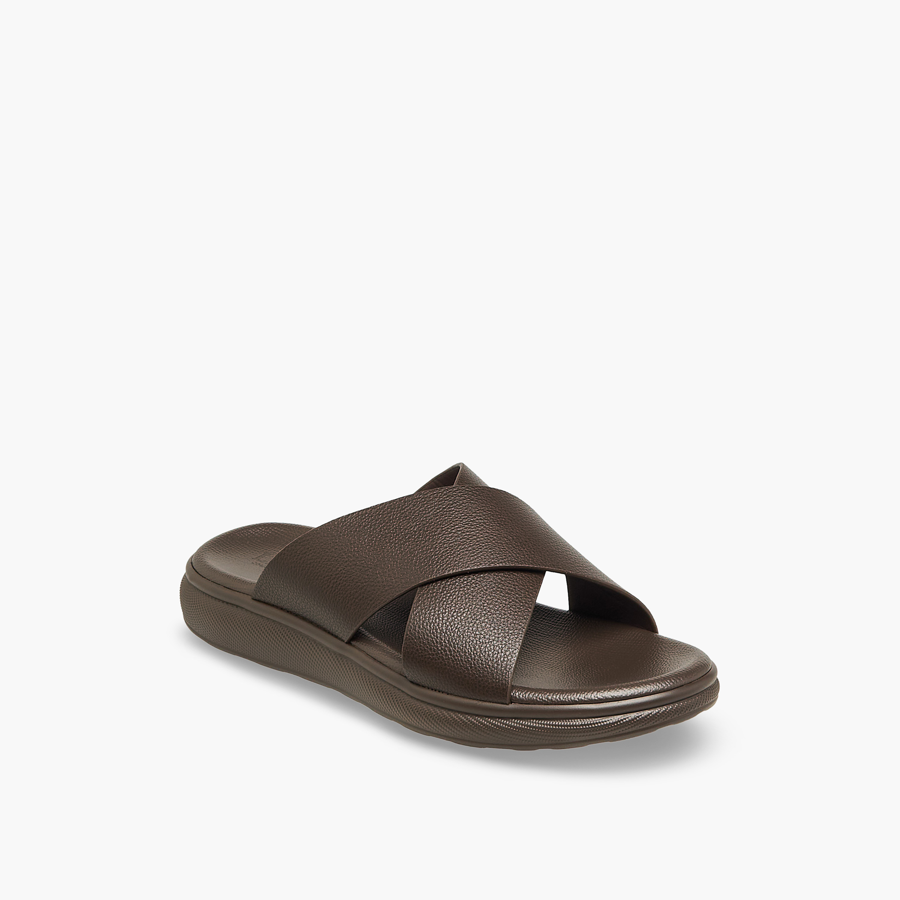 LBL by Shoexpress Men Solid Cross Strap Sandals-men-shoes-sandals-image-2