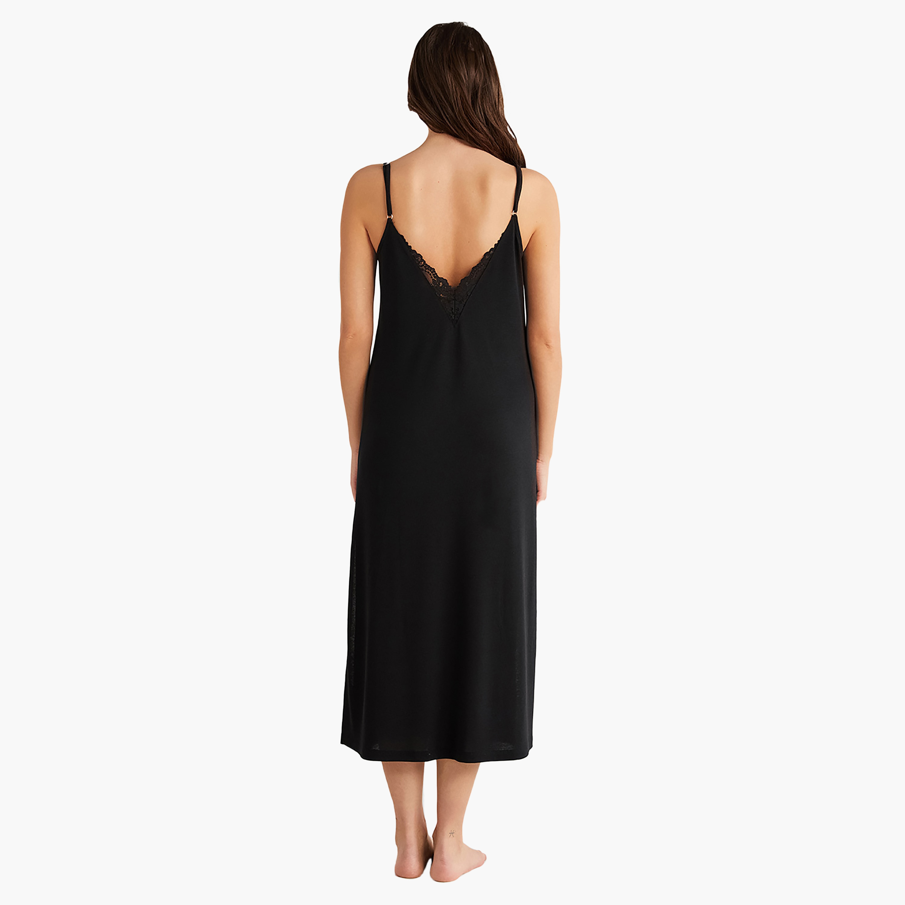 Penye Mood Robe Set with Floral Shoulder Strap Slip Dress and Women's Robe-women-clothing-nightwear-pyjamas-longsets-image-8