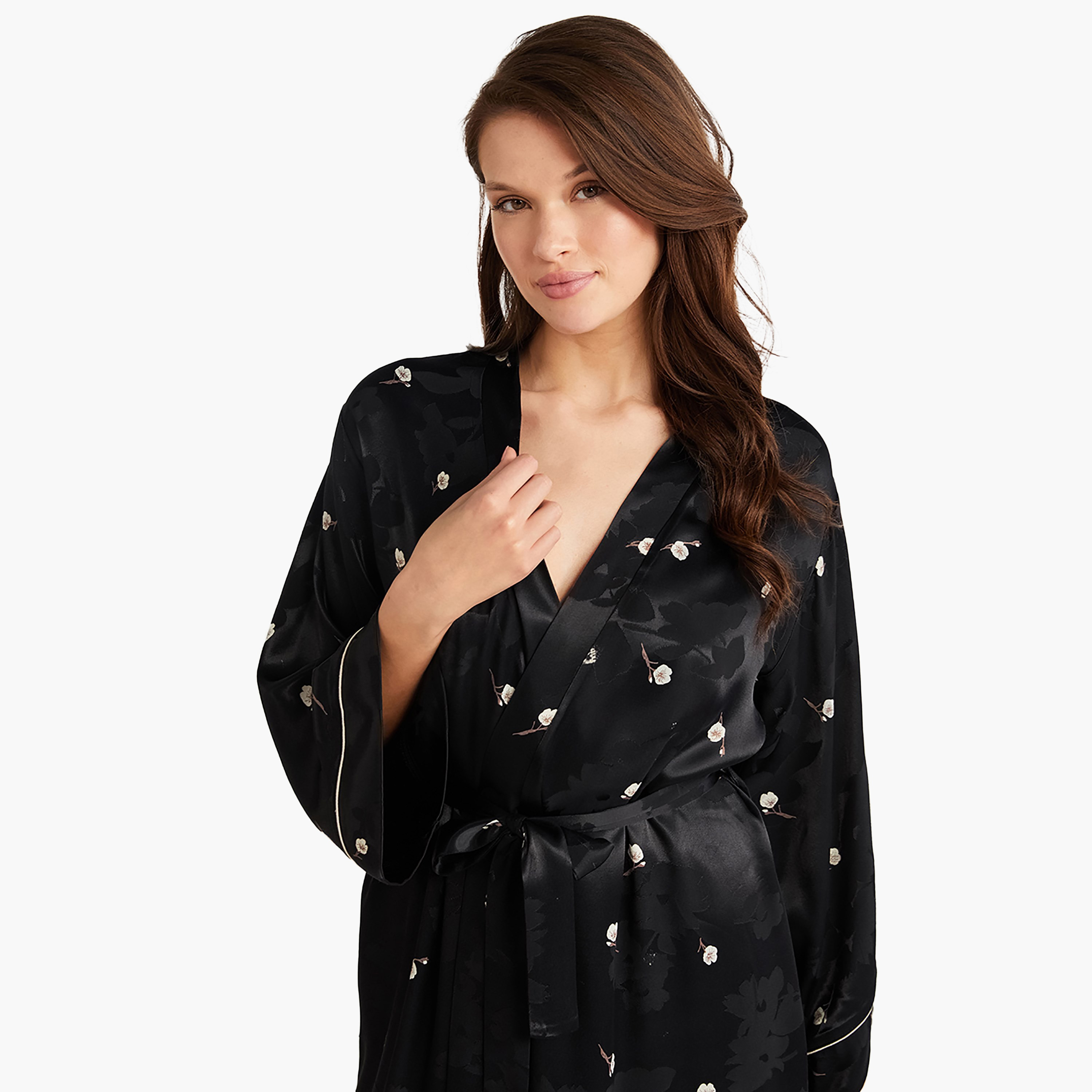 Penye Mood Robe Set with Floral Shoulder Strap Slip Dress and Women's Robe-women-clothing-nightwear-pyjamas-longsets-image-5