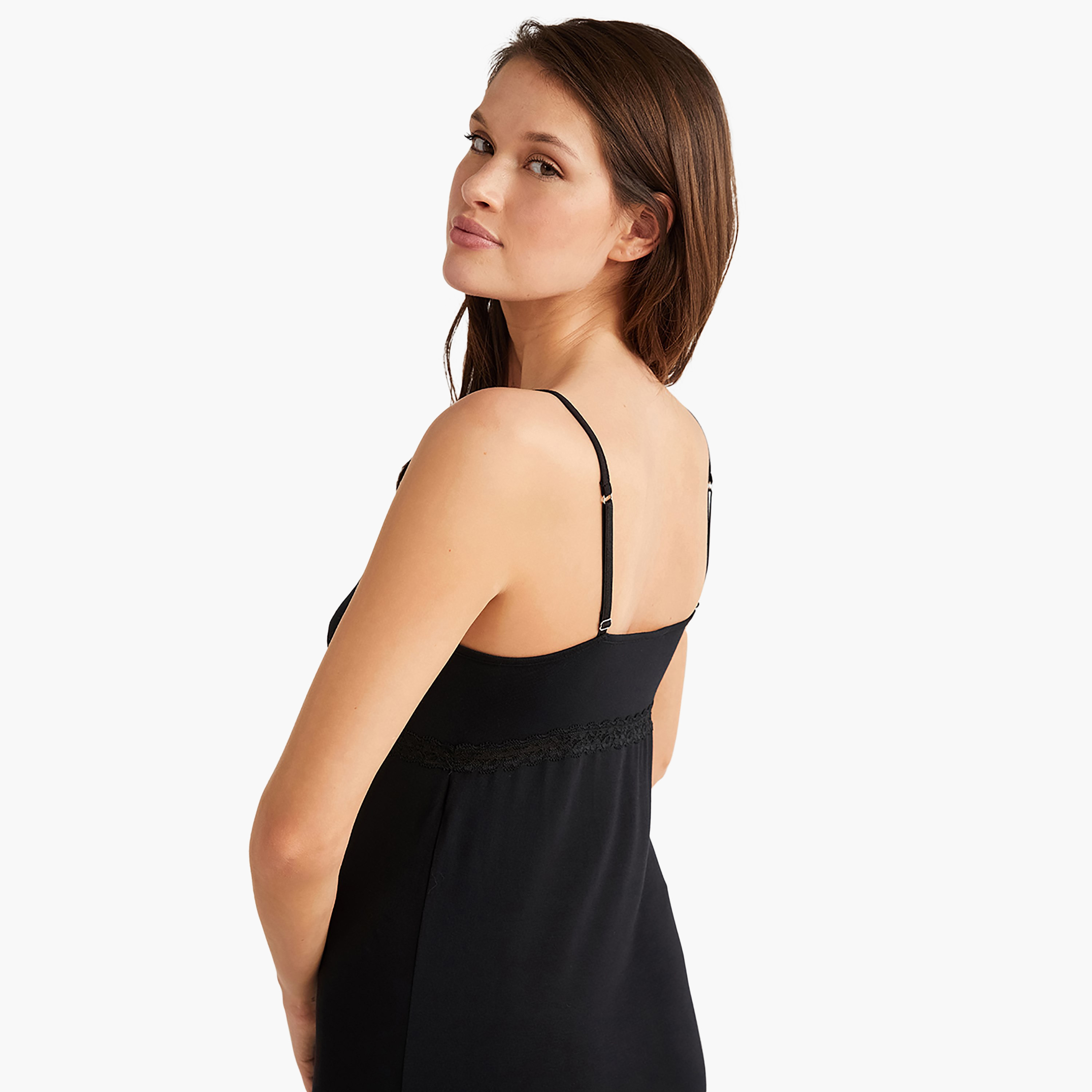 Penye Mood Robe Set with Floral Shoulder Strap Slip Dress and Women's Robe-women-clothing-nightwear-pyjamas-longsets-image-7