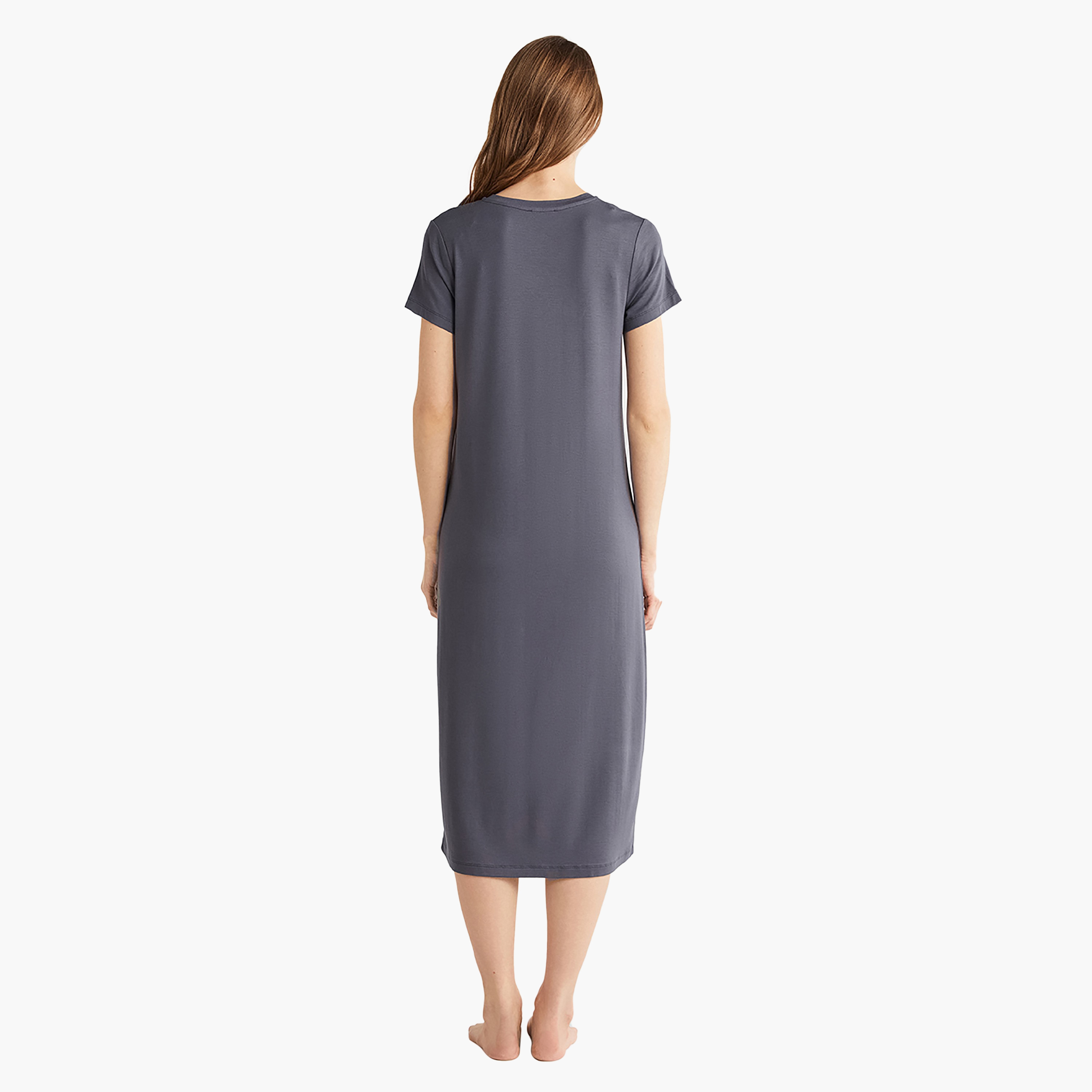 طقم رداء مع رقبة V مطبوعة وفستان داخلي ورداء نسائي من بيني موود-women-clothing-nightwear-pyjamas-longsets-image-7