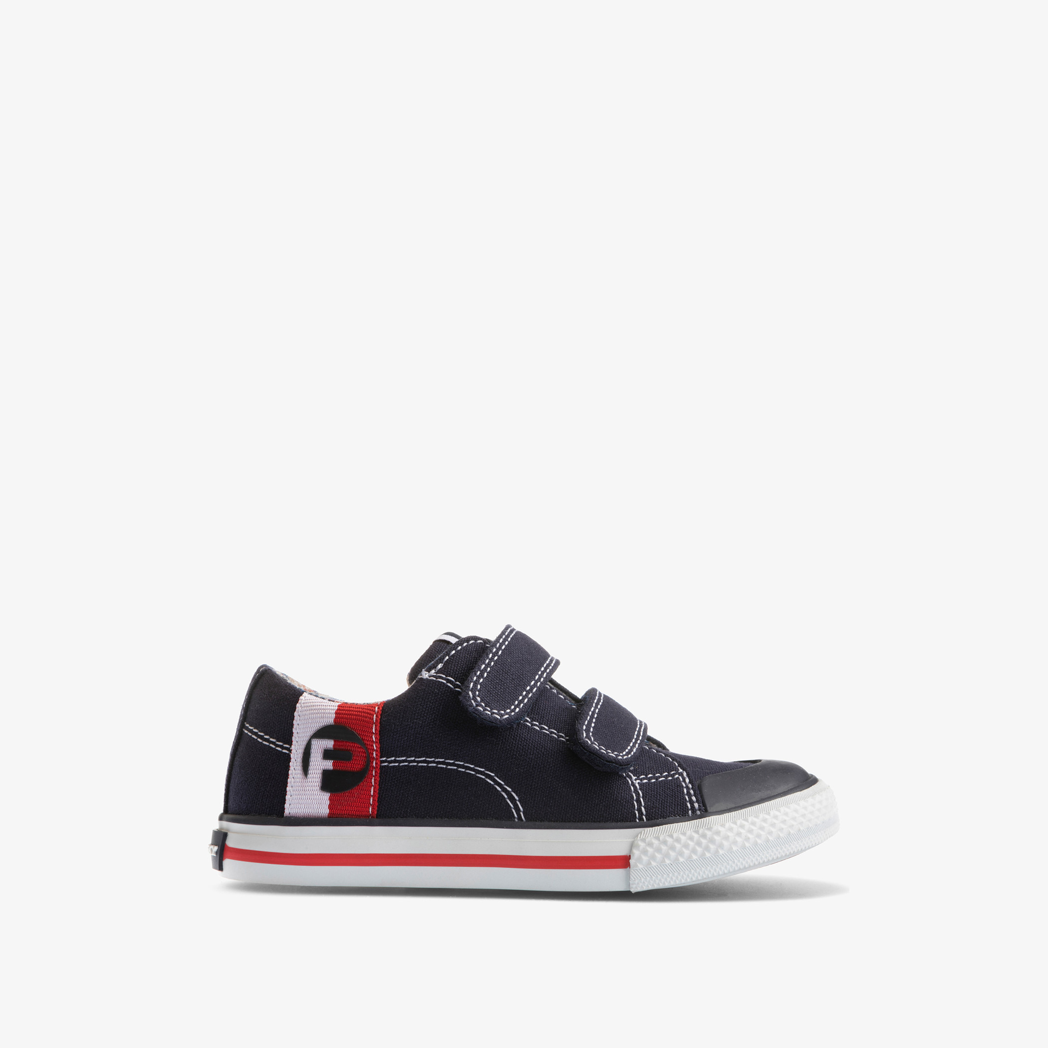 Shop Pablosky Boys Textured Canvas Shoes with Hook and Loop Closure Online Splash Bahrain