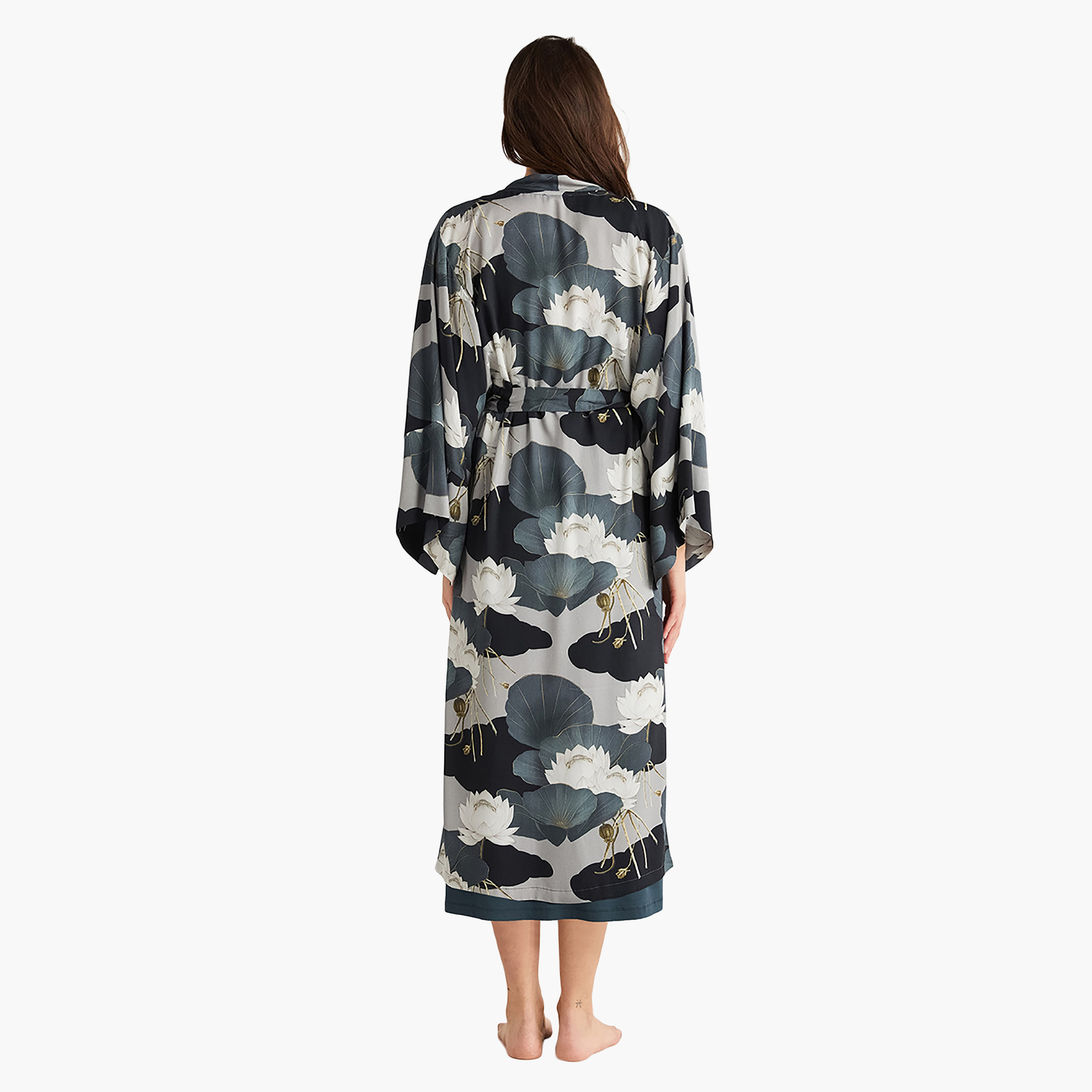 Penye Mood Robe Set with Floral Shoulder Strap Slip Dress and Women's Robe-women-clothing-nightwear-pyjamas-longsets-image-4