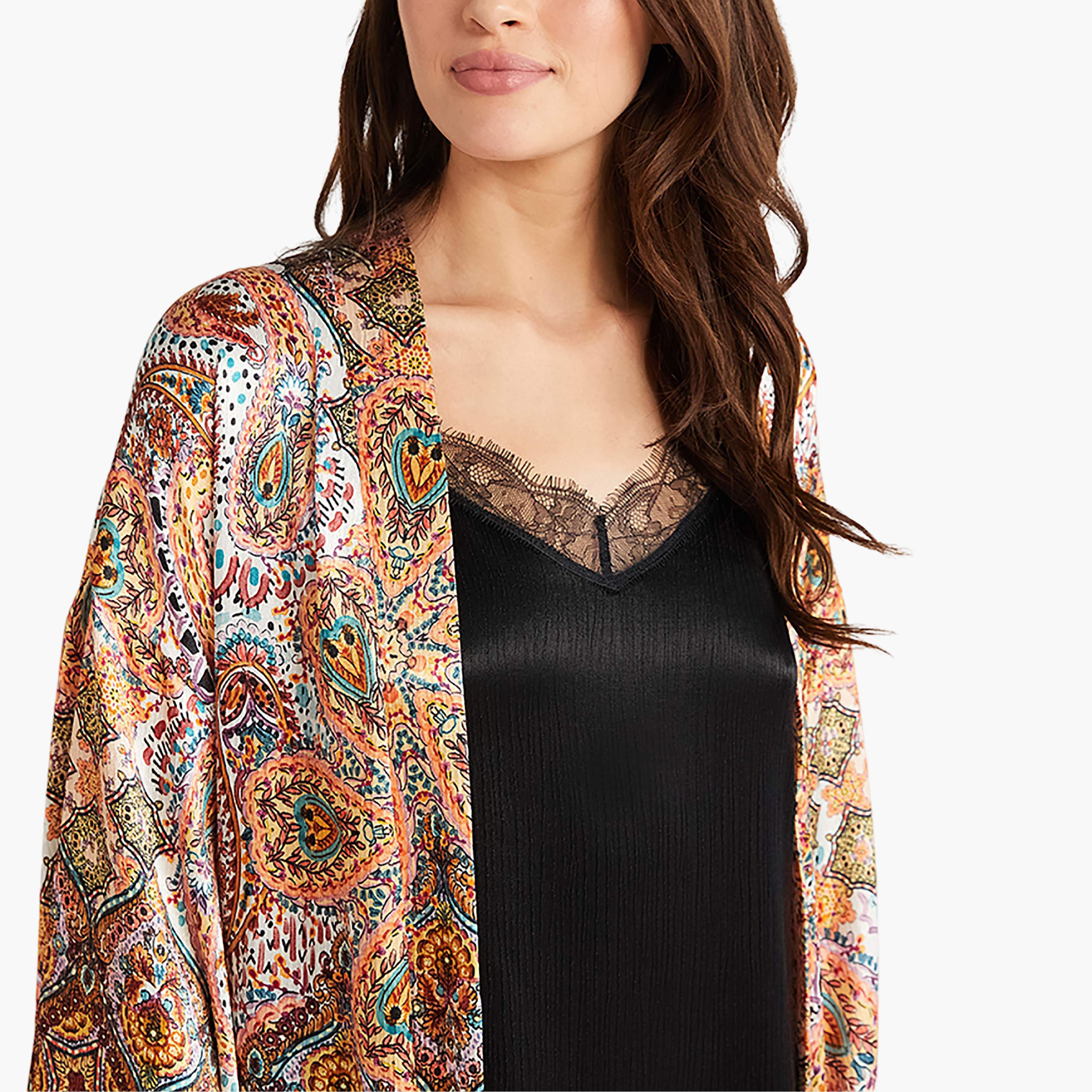 طقم رداء مع فستان منزلق بحزام كتف مطبوع ورداء نسائي من بيني موود-women-clothing-nightwear-pyjamas-longsets-image-2