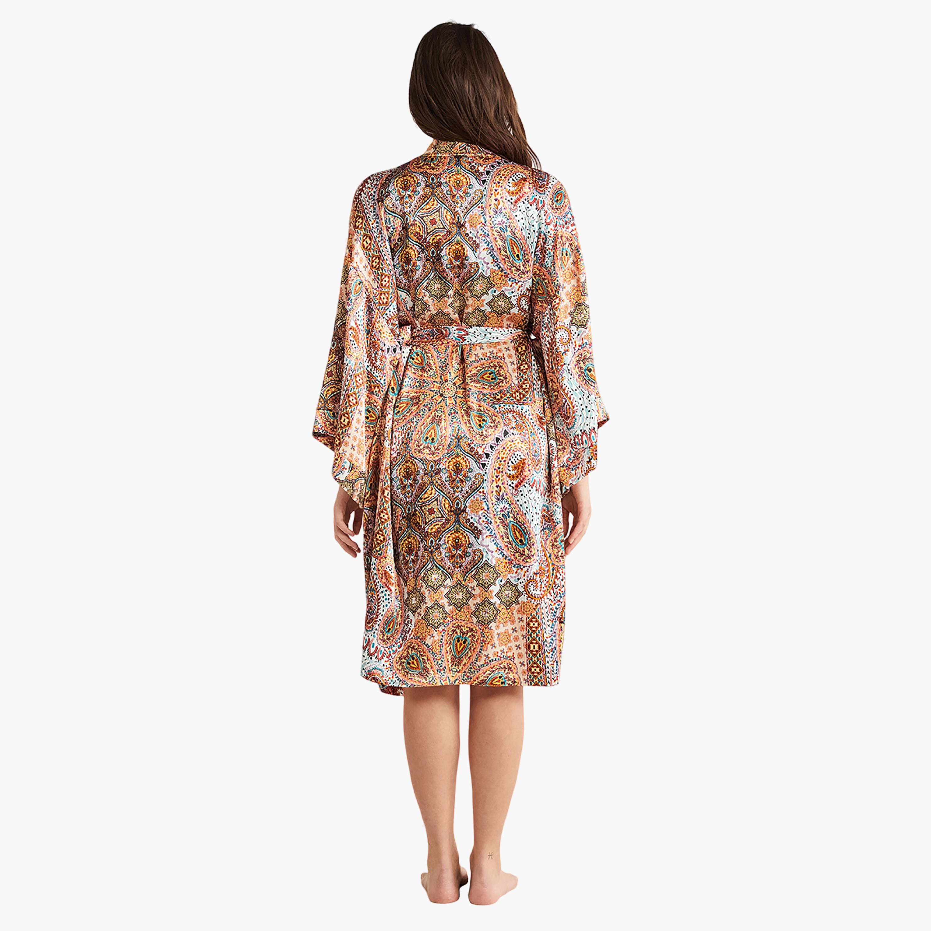 طقم رداء مع فستان منزلق بحزام كتف مطبوع ورداء نسائي من بيني موود-women-clothing-nightwear-pyjamas-longsets-image-4