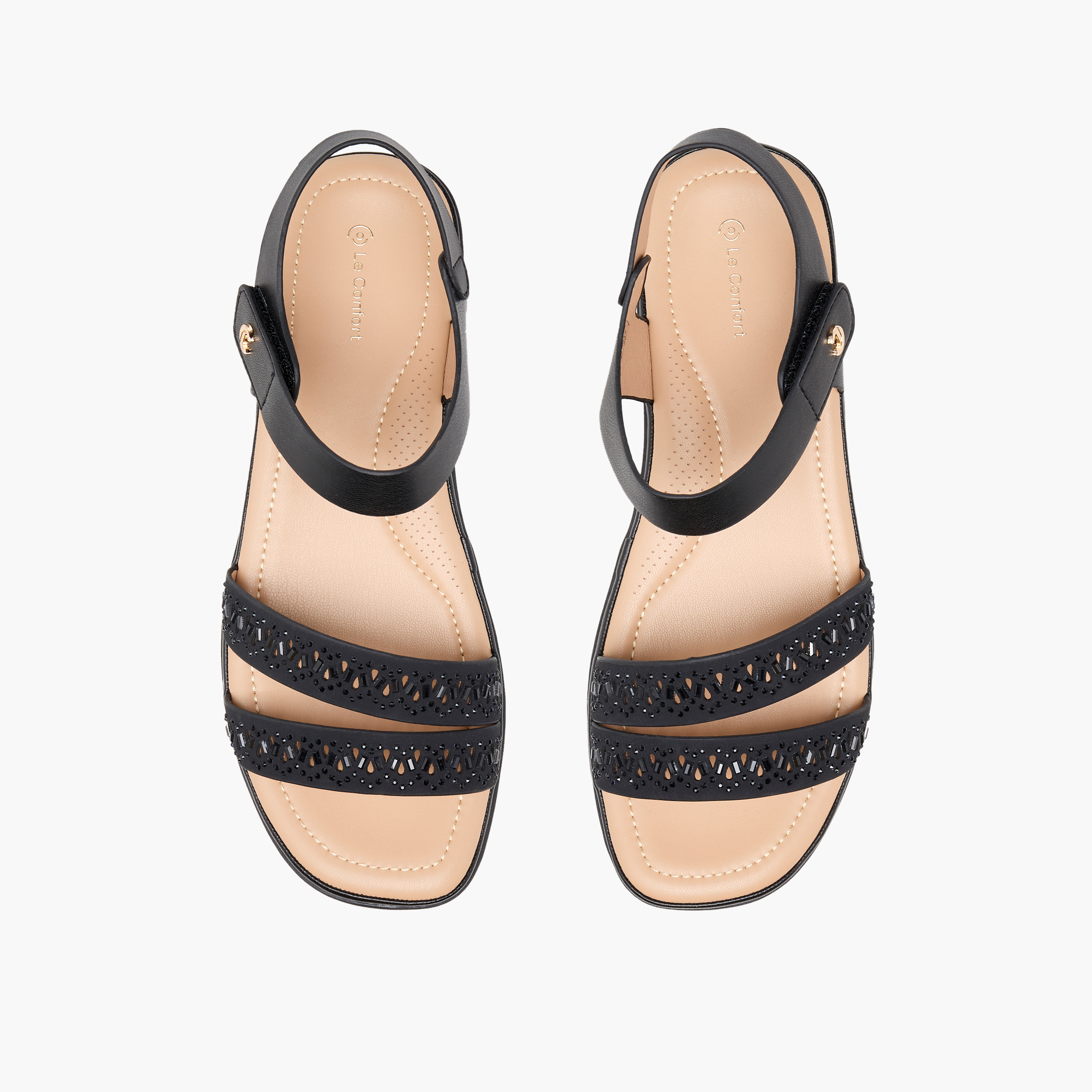 Le Confort Women Embellished Sandals-women-shoes-flats-sandals-image-1