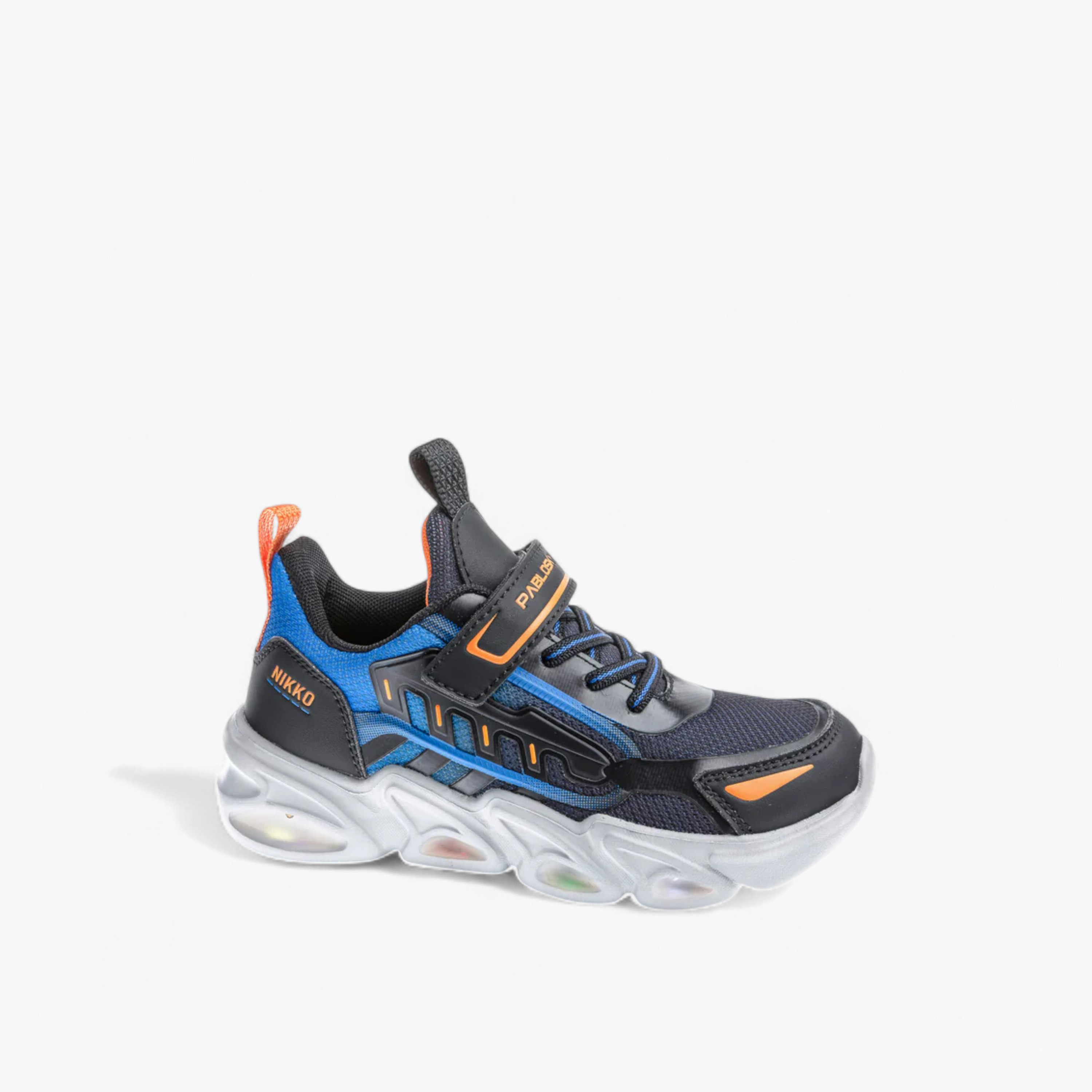Pablosky Boys' Light-Up Sports Shoes with Hook and Loop Closure-boys-shoes-sports-image-1