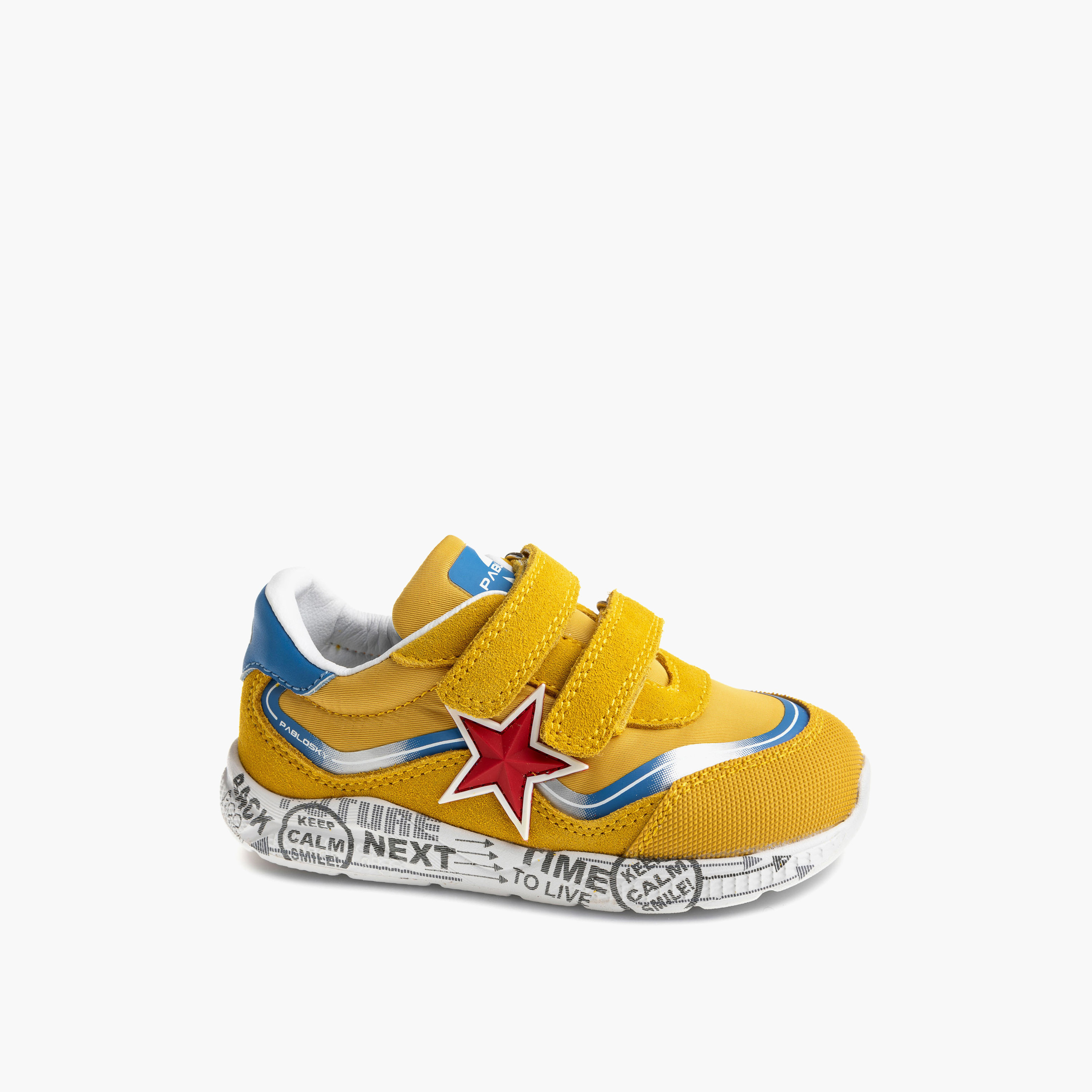 Pablosky Boys' Printed Sneakers with Hook and Loop Closure-boys-shoes-sneakers-image-1