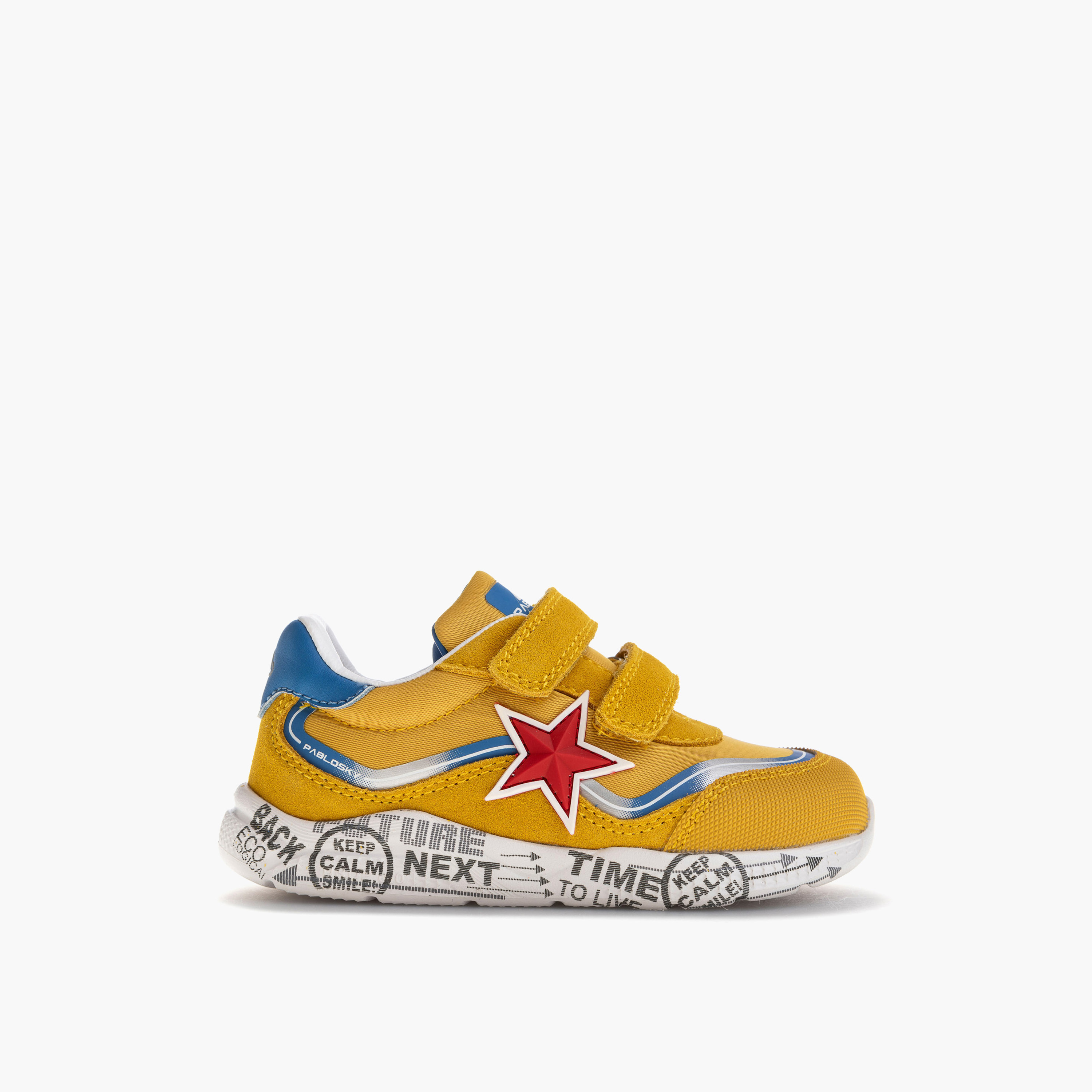 Pablosky Boys' Printed Sneakers with Hook and Loop Closure-boys-shoes-sneakers-image-2