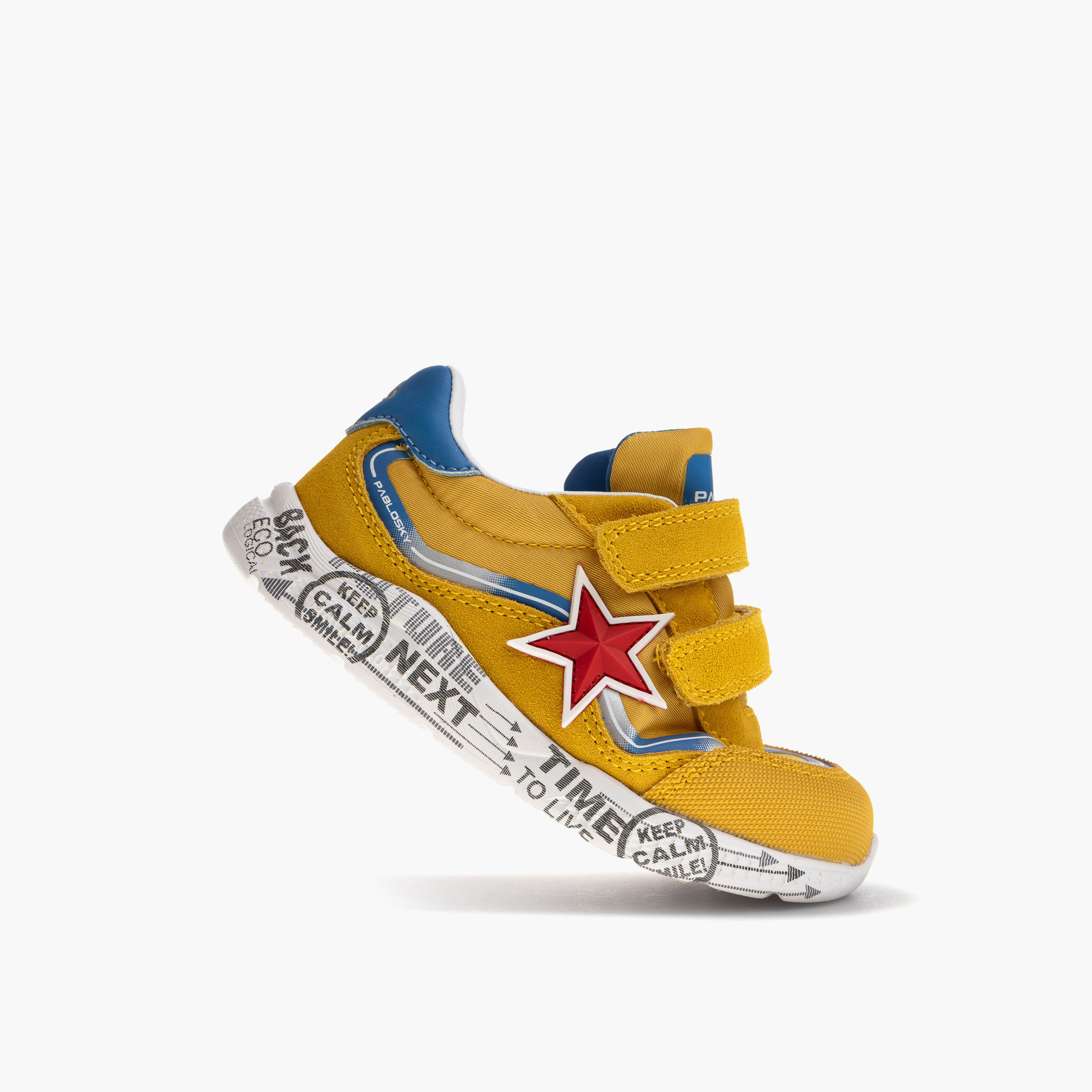 Pablosky Boys' Printed Sneakers with Hook and Loop Closure-boys-shoes-sneakers-image-5