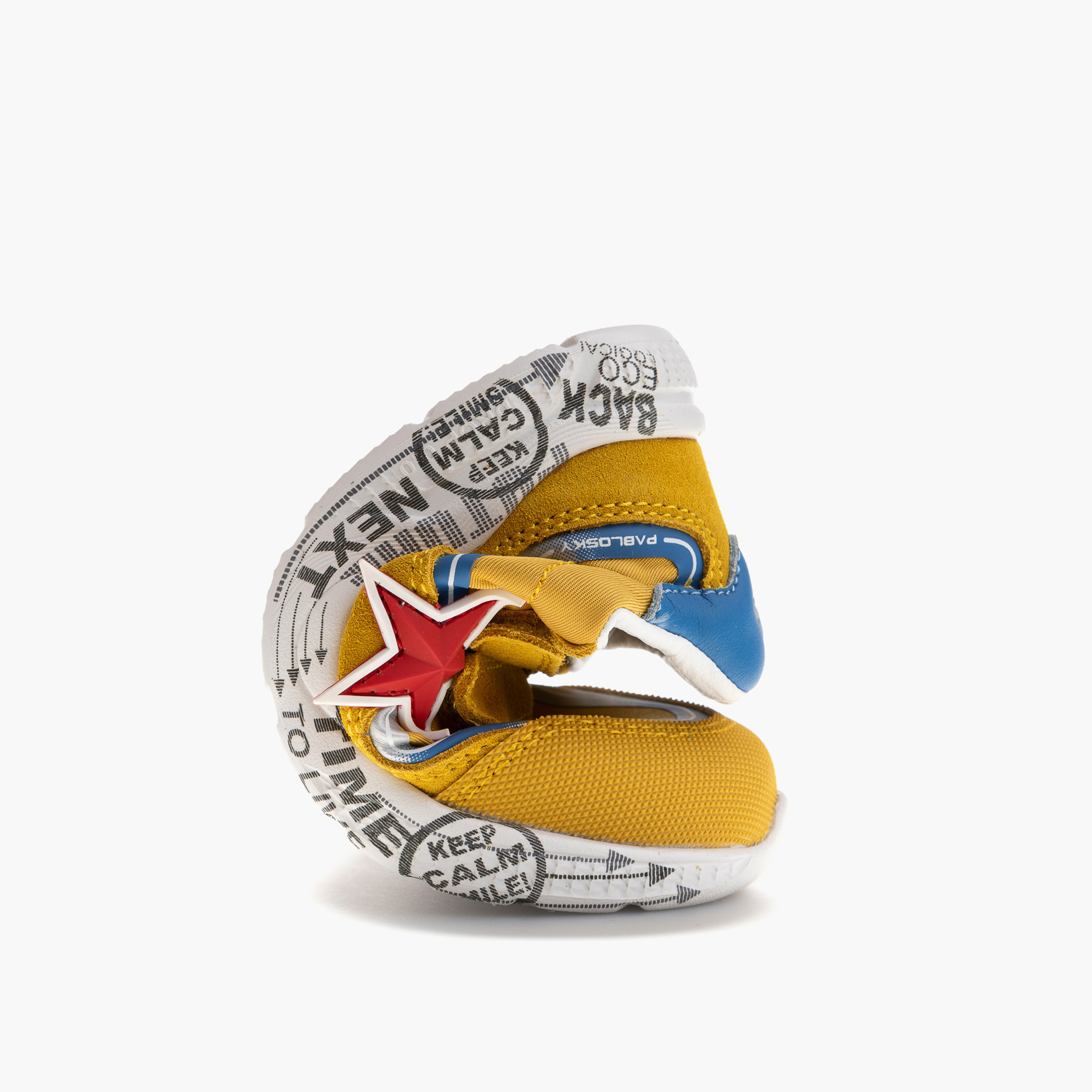 Pablosky Boys' Printed Sneakers with Hook and Loop Closure-boys-shoes-sneakers-image-6