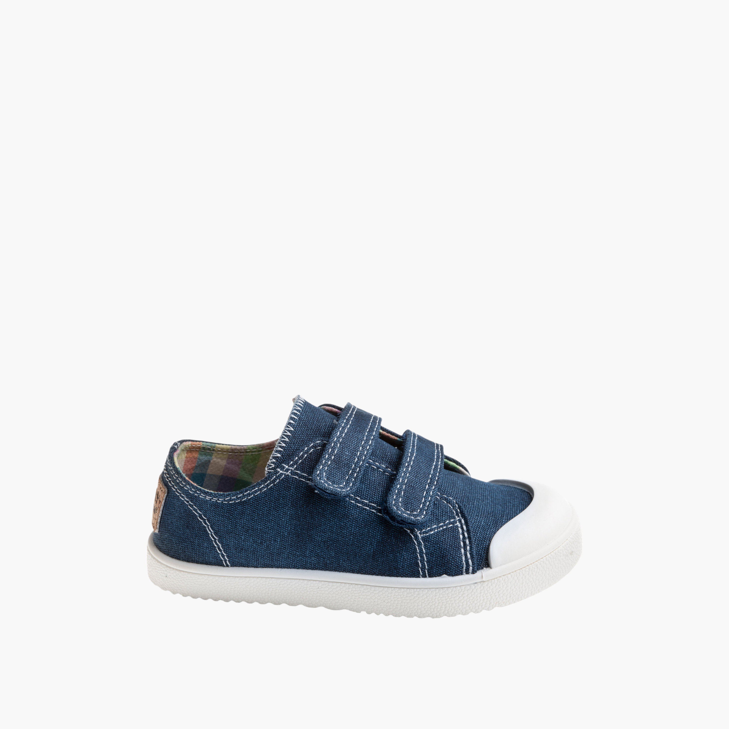 Pablosky Boys' Panelled Sneakers with Hook and Loop Closure-baby-boys-shoes-closedshoes-image-1